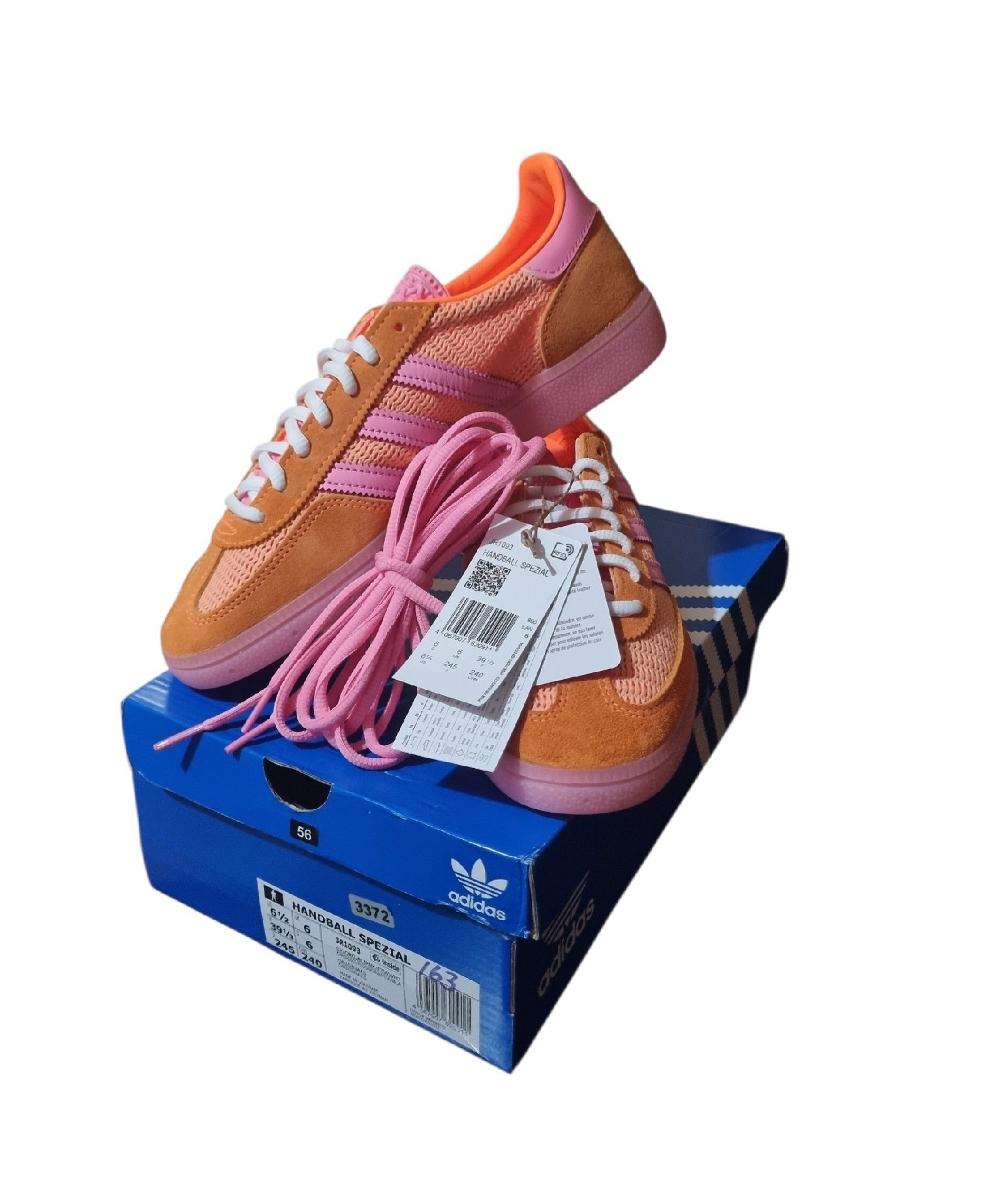 Adidas Handball Spezial Orange Pink Trainers – UK 6, Adidas, 6, New condition — preloved on SilentSale®