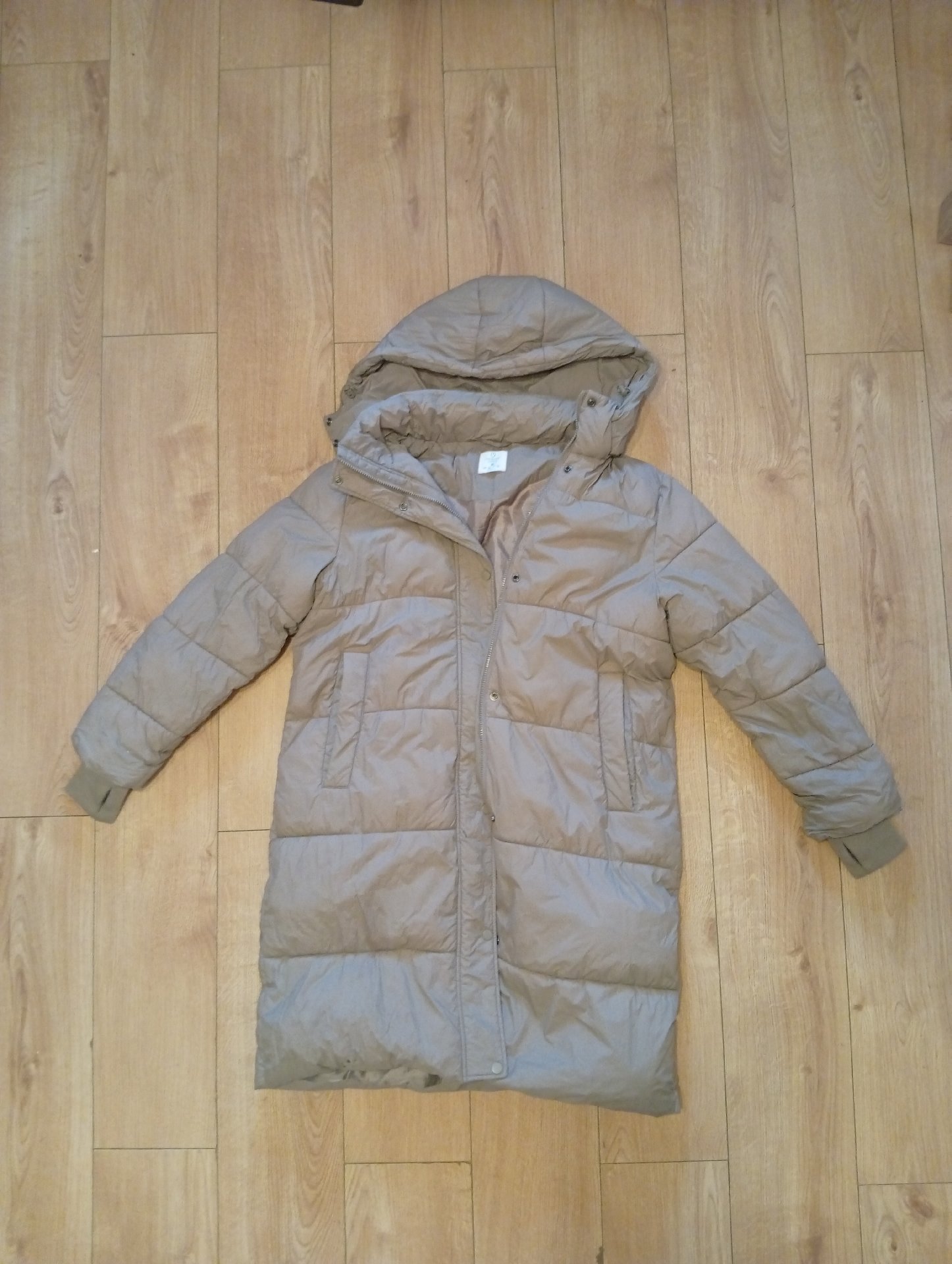 Beige Padded Hooded Coat, Unbranded, M, Excellent condition — preloved on SilentSale®