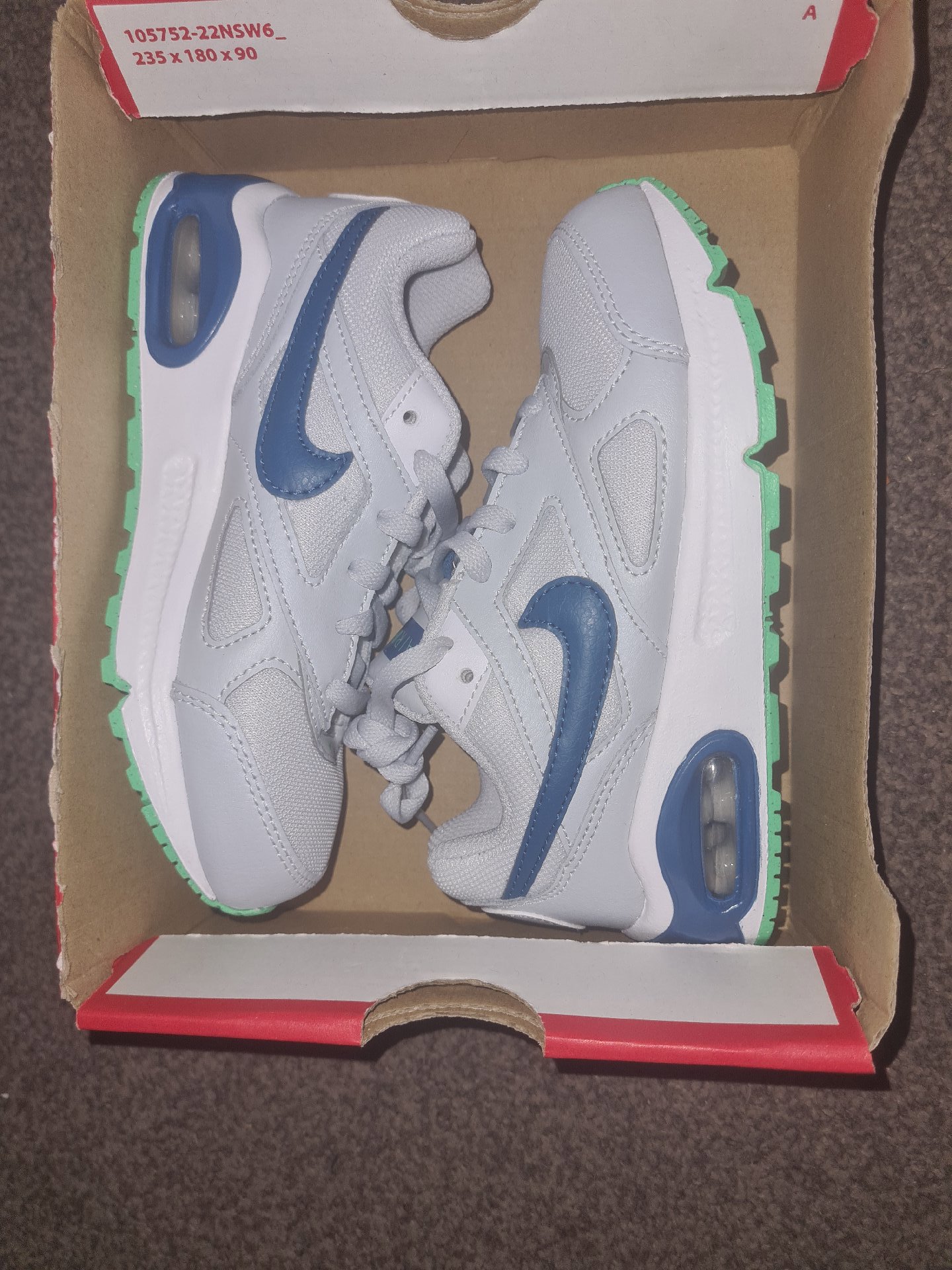 Nike Air Max Ivo Pure Platinum Blue Trainers – UK 11.5 C, Nike, UK 11.5 C, Excellent condition — preloved on SilentSale®