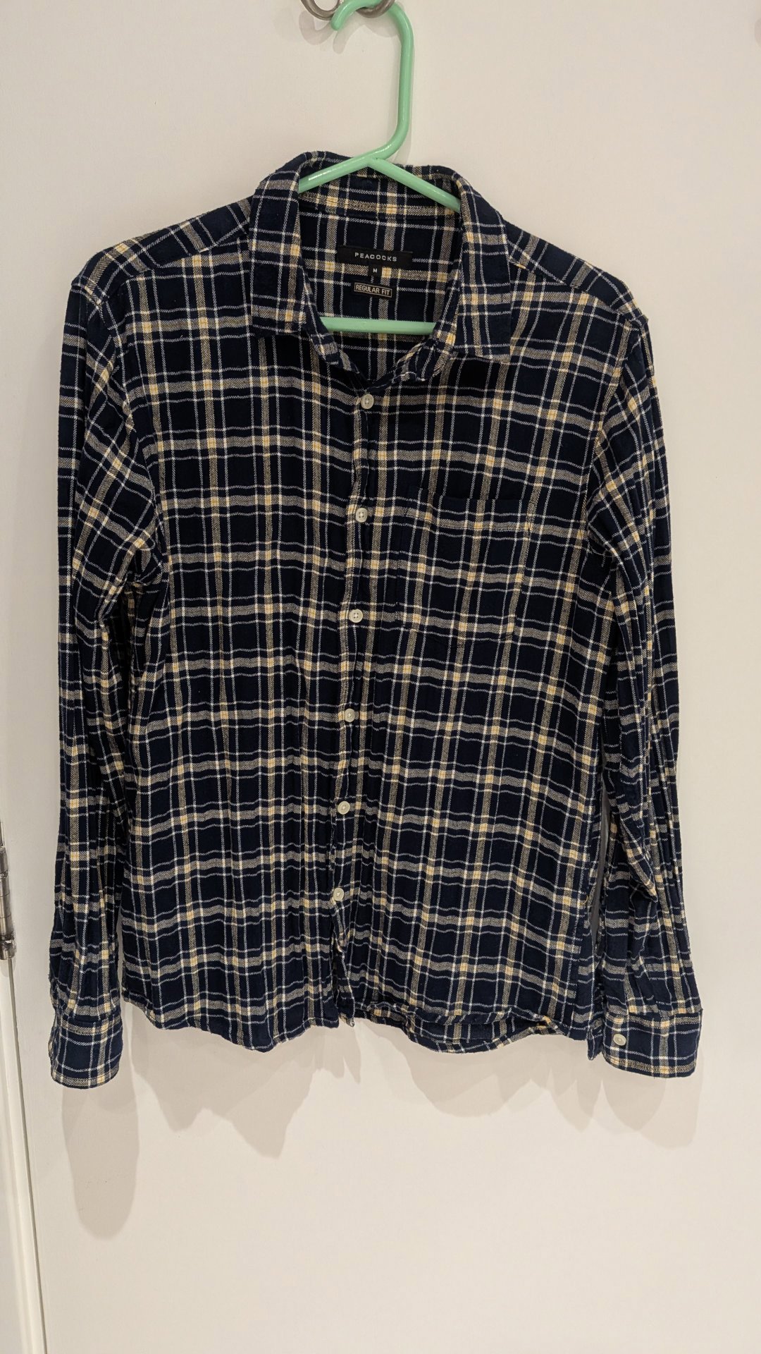Size M Peacocks men's regular fit plaid shirt, Peacocks, M, Excellent condition — preloved on SilentSale®
