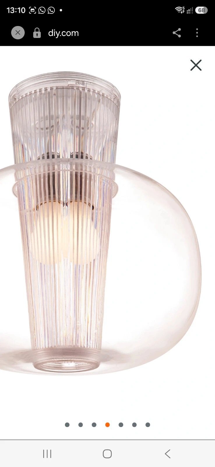 Delmez pendant light, Another, One Size, New condition — preloved on SilentSale®