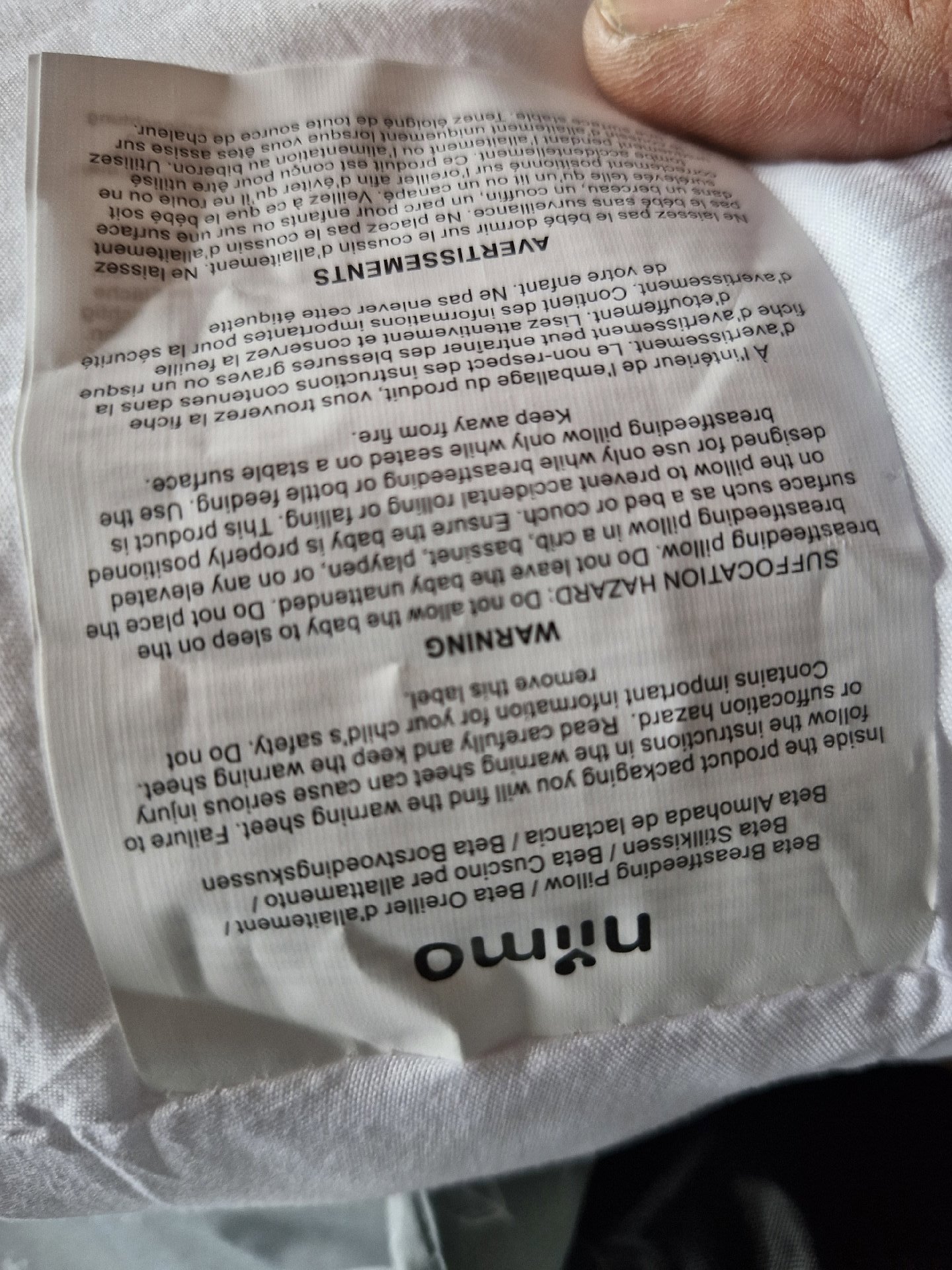 Nimo Grey Nursing And Baby Support Pillow, Nimo, One Size, Like New condition — preloved on SilentSale®