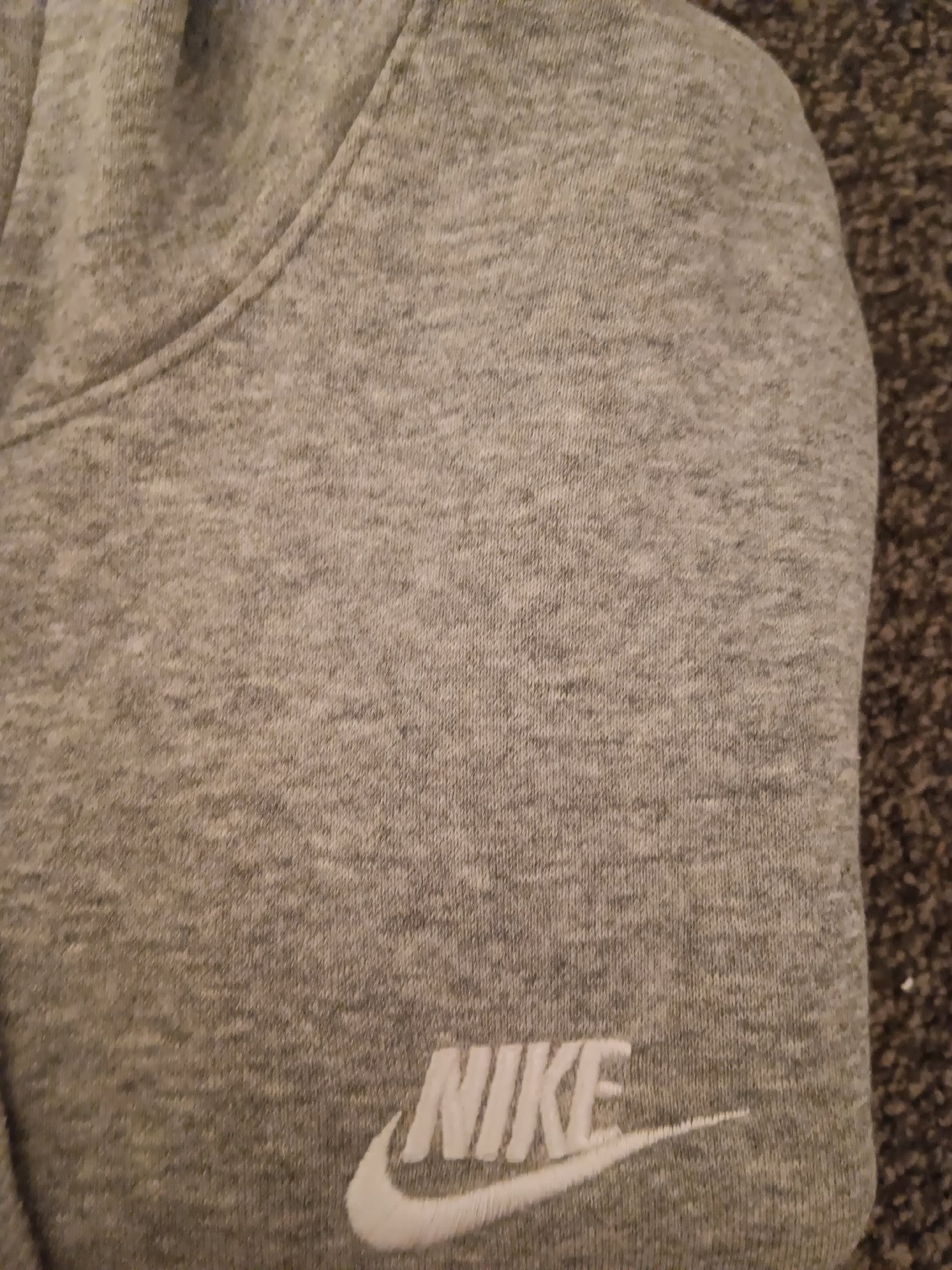 Nike Grey Fleece Hoodie — Size S, Nike, S, Good condition — preloved on SilentSale®