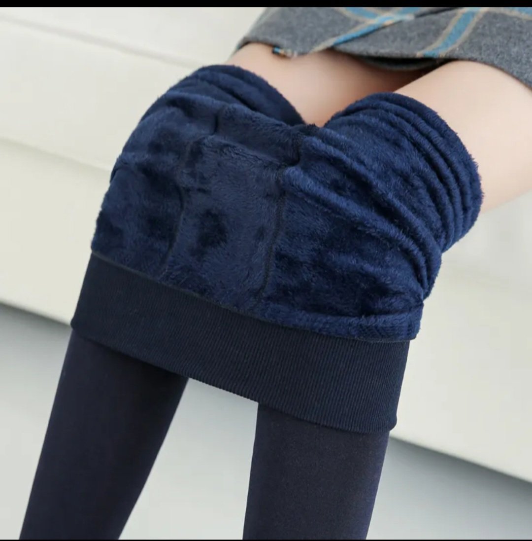 Thermal Fleece Lined Leggings in Navy, Brown or Black, Unbranded, One Size, New condition — preloved on SilentSale®