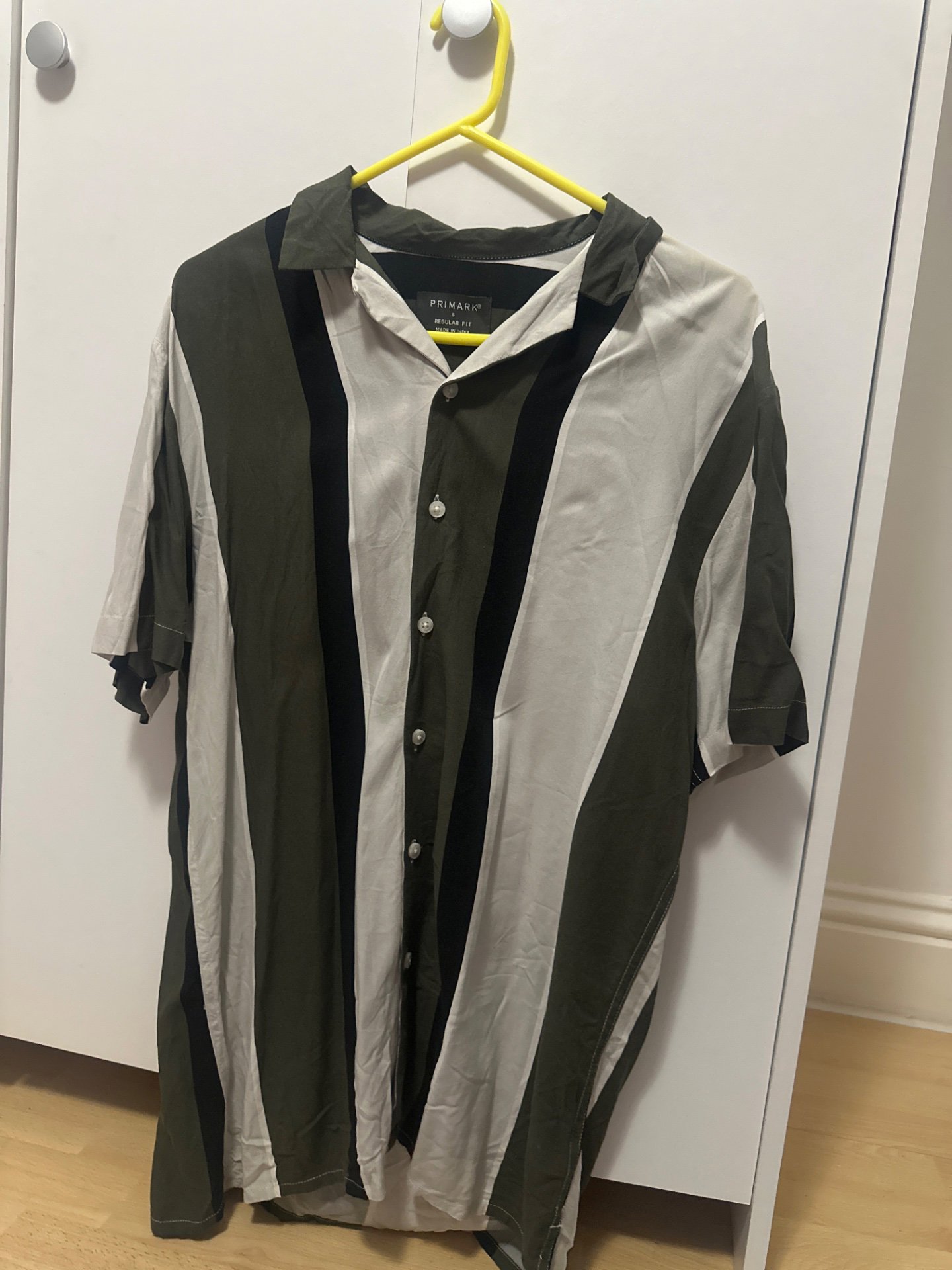 Primark Vertical Stripe Short Sleeve Shirt – Size XL, Primark, XL, Excellent condition — preloved on SilentSale®