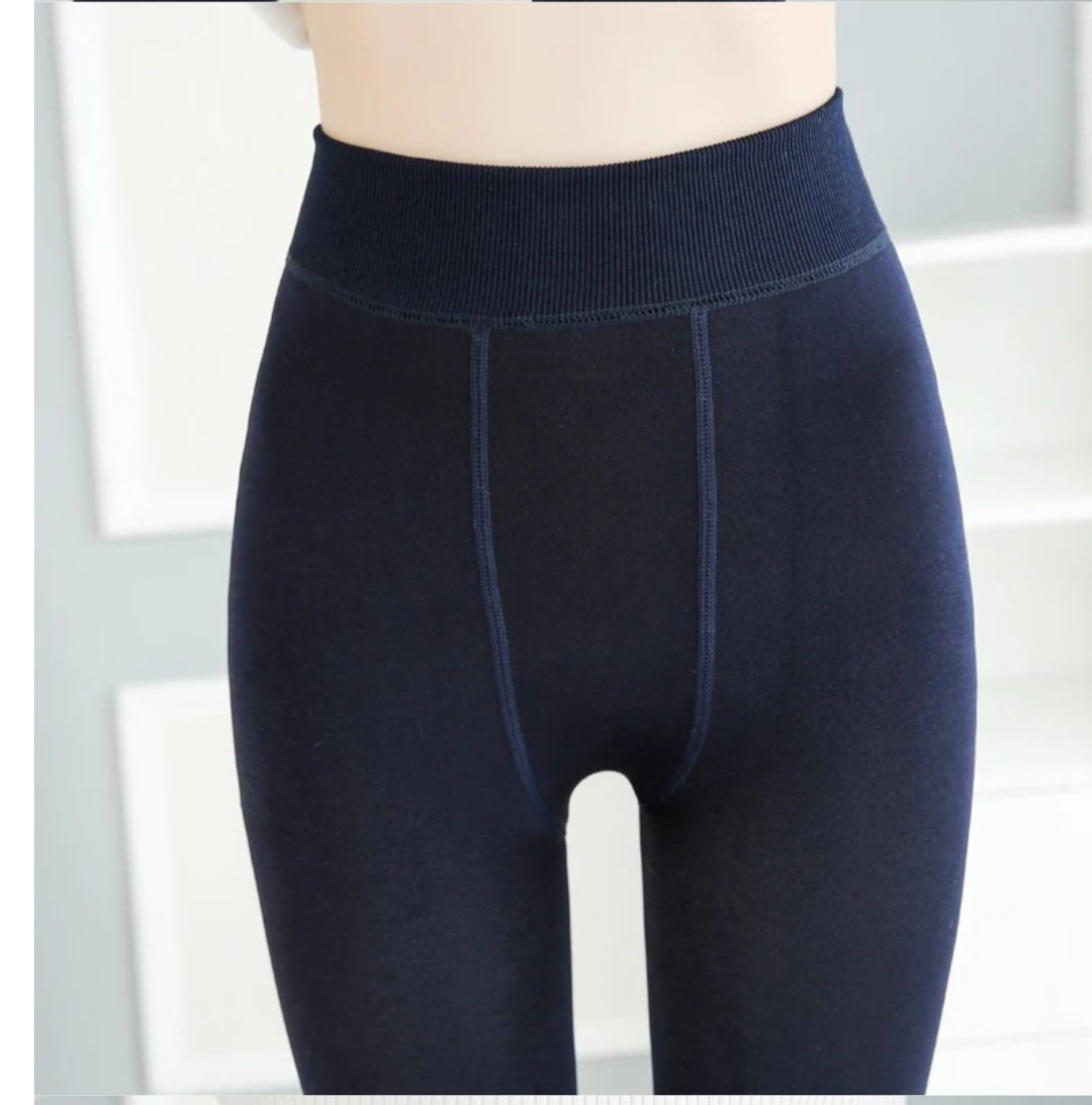 Thermal Fleece Lined Leggings in Navy, Brown or Black, Unbranded, One Size, New condition — preloved on SilentSale®