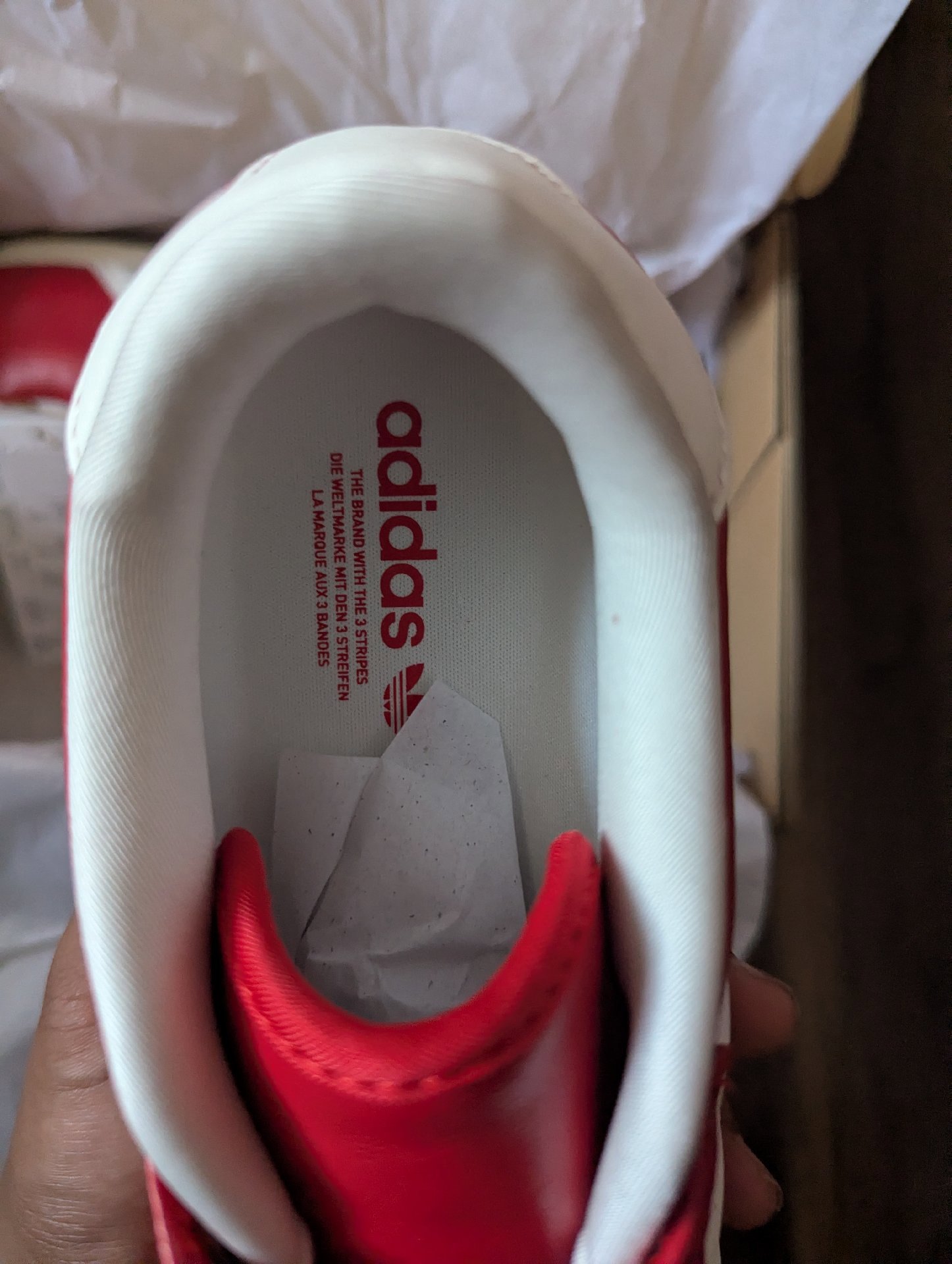 Adidas Red taekwondo Classic Trainers – UK 4.5, Adidas, 4.5, New condition — preloved on SilentSale®