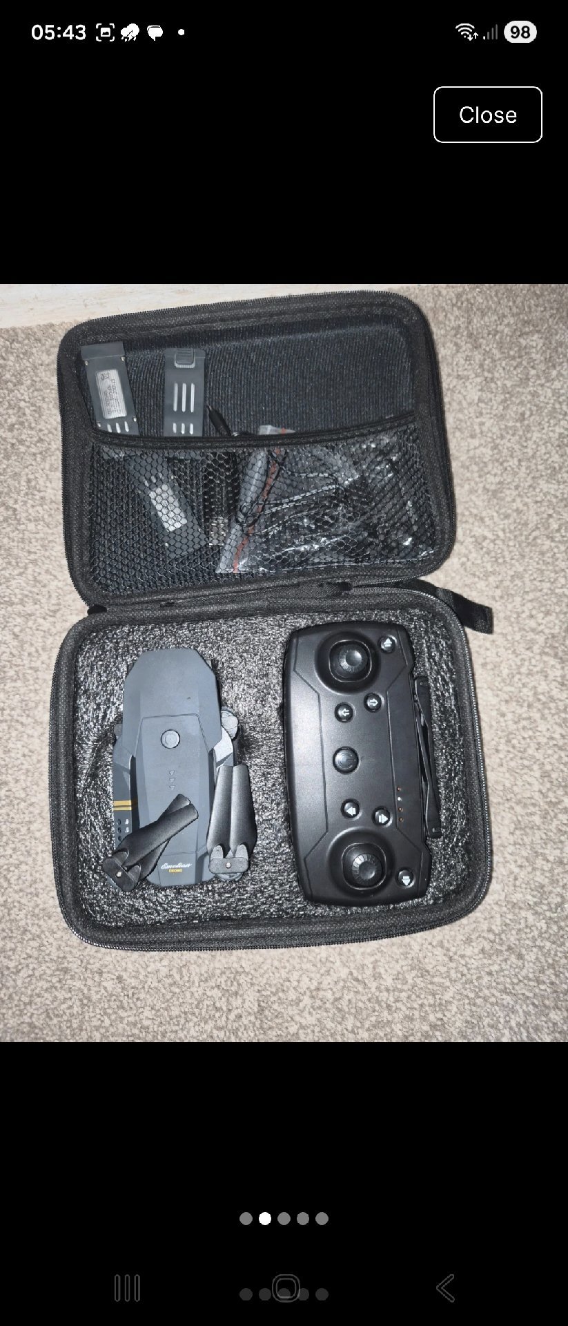 Compact Drone with Remote Controller and Carry Case, Persol, Under 250g (C0), New condition — preloved on SilentSale®