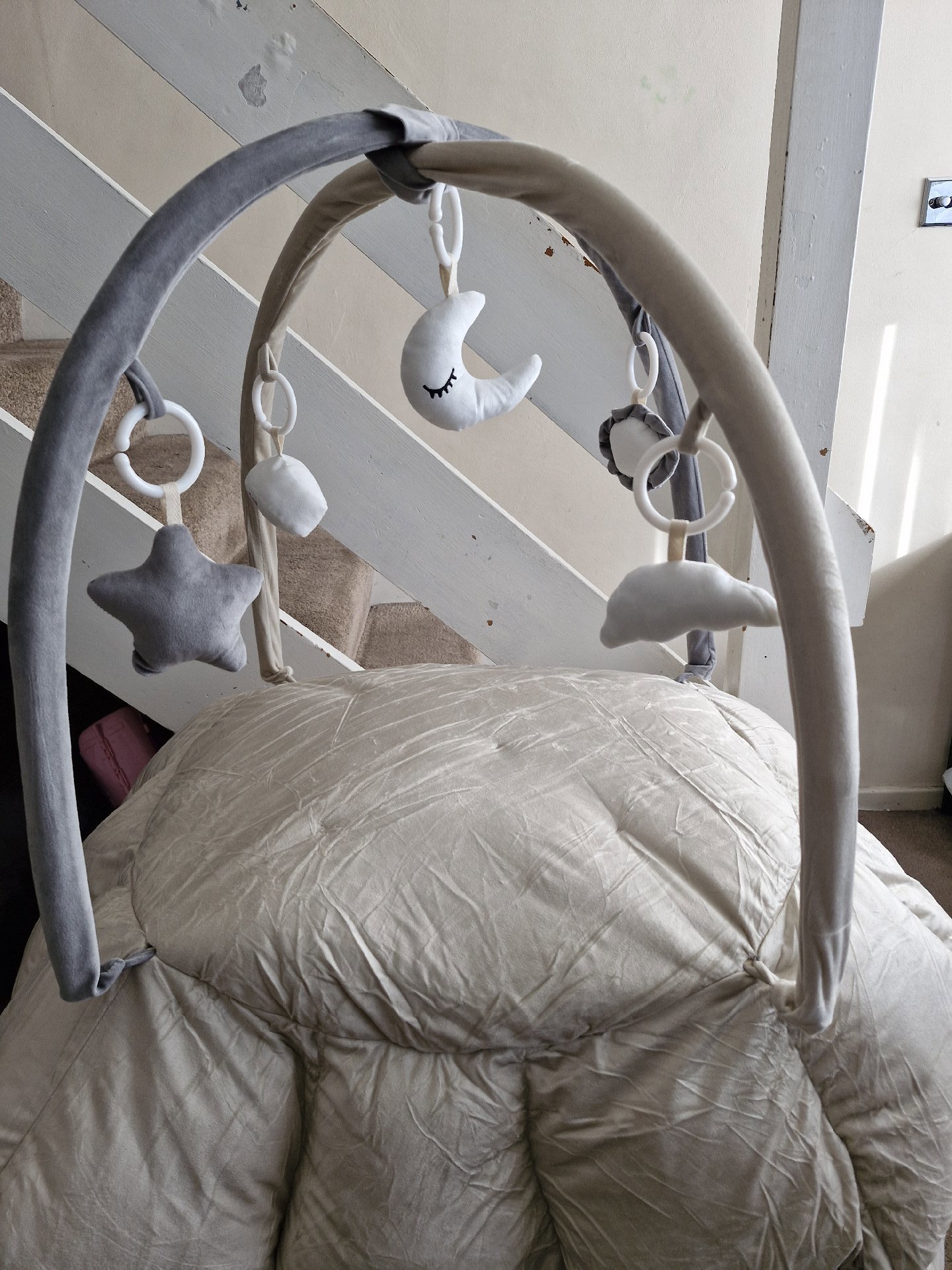 Baby Play Gym Soft Activity Mat with Hanging Toys, Unbranded, One Size, Like New condition — preloved on SilentSale®