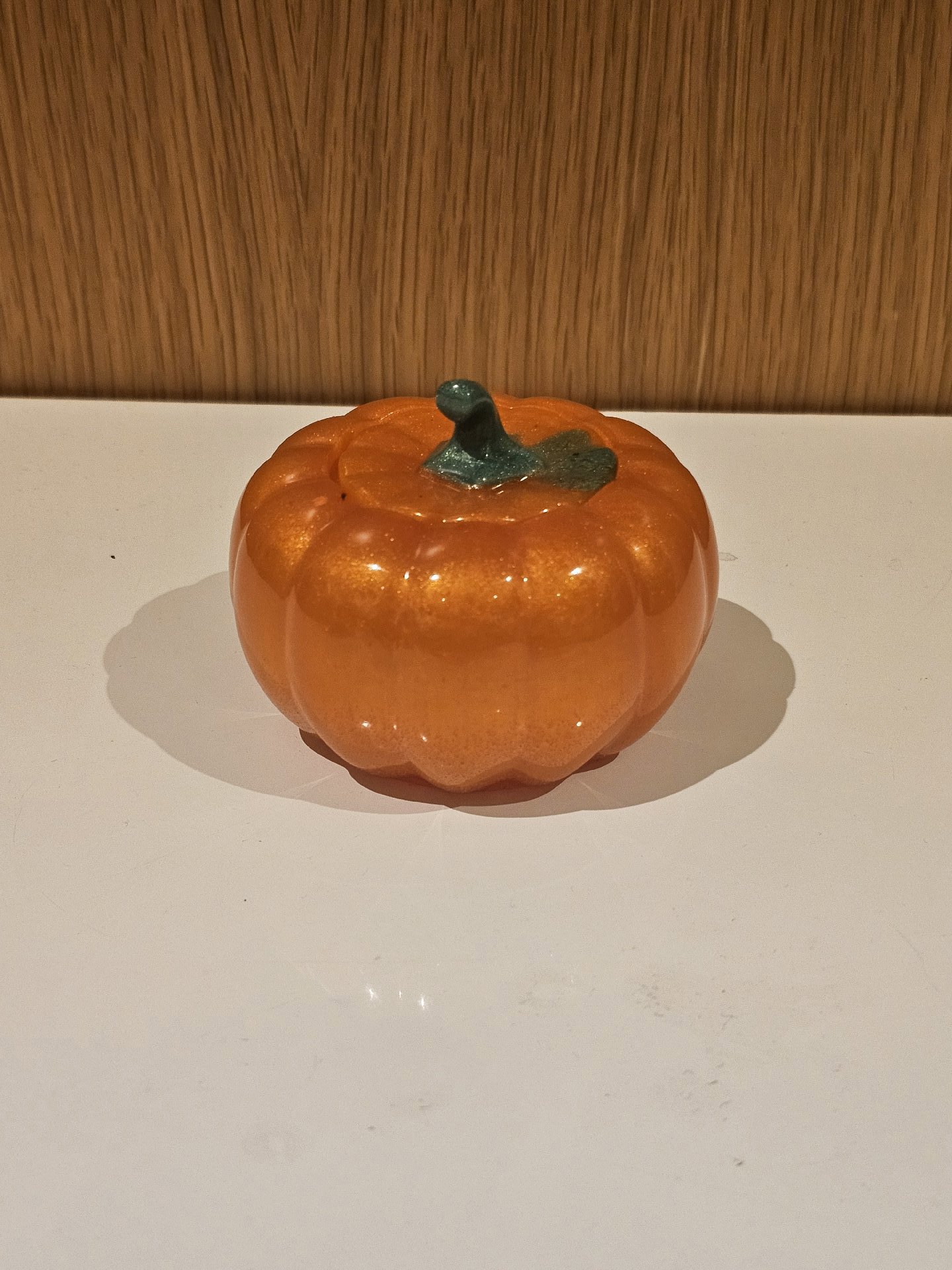 Orange Plastic Pumpkin Storage Container, resin, Large, New condition — preloved on SilentSale®
