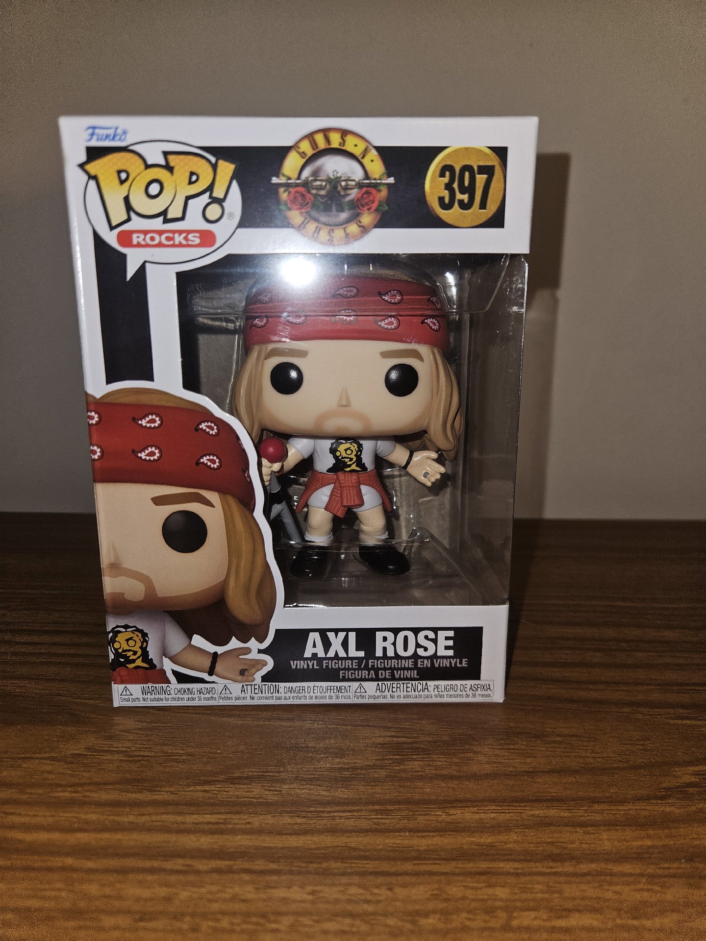 Brand new Guns N  Roses Axl Rose (1992) Funko Pop! Vinyl Figure #397, Funko, Small, New condition — preloved on SilentSale®