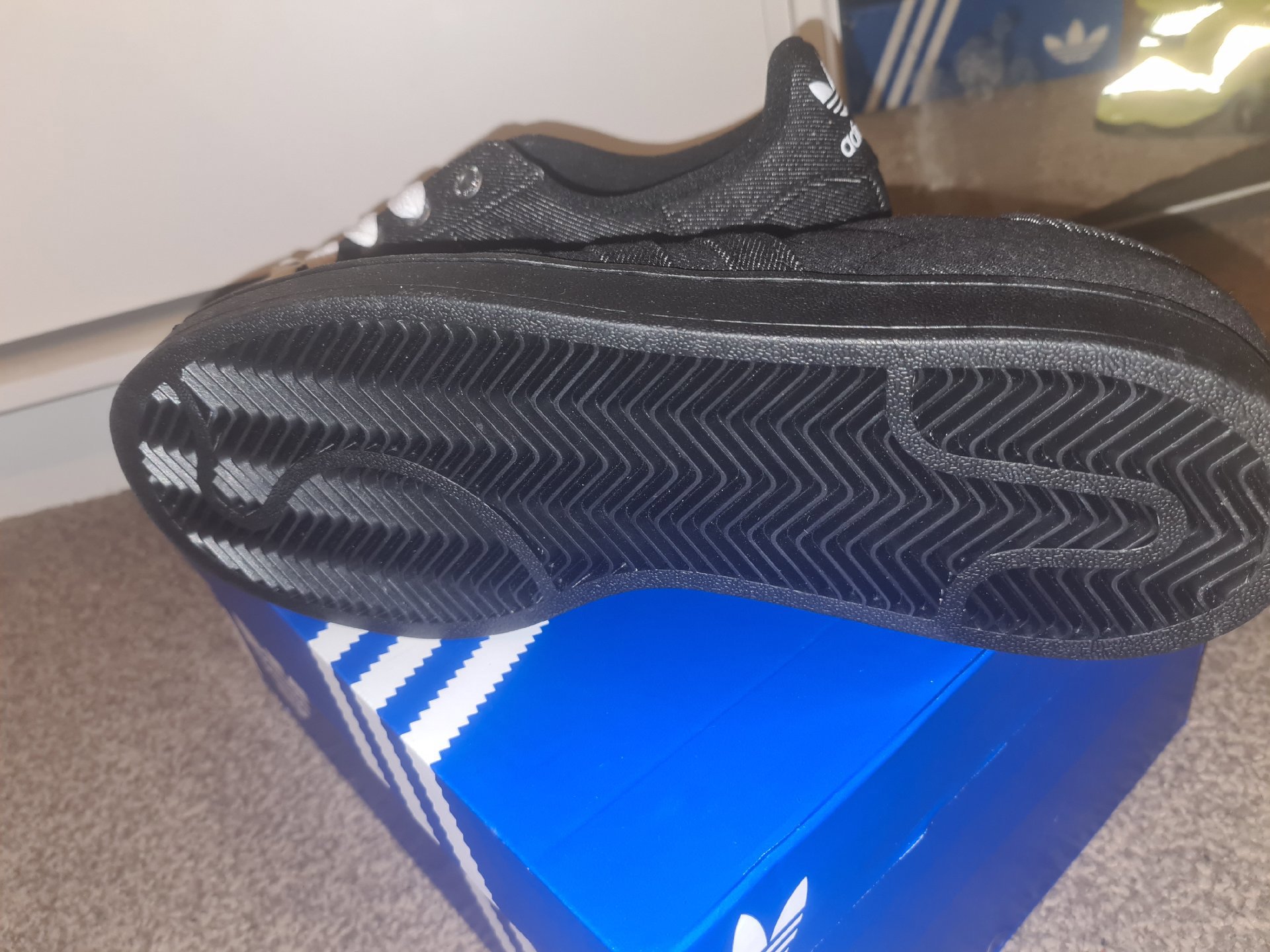 Adidas Superstar II Black Trainers – UK 8.5, Adidas, 8.5, New condition — preloved on SilentSale®