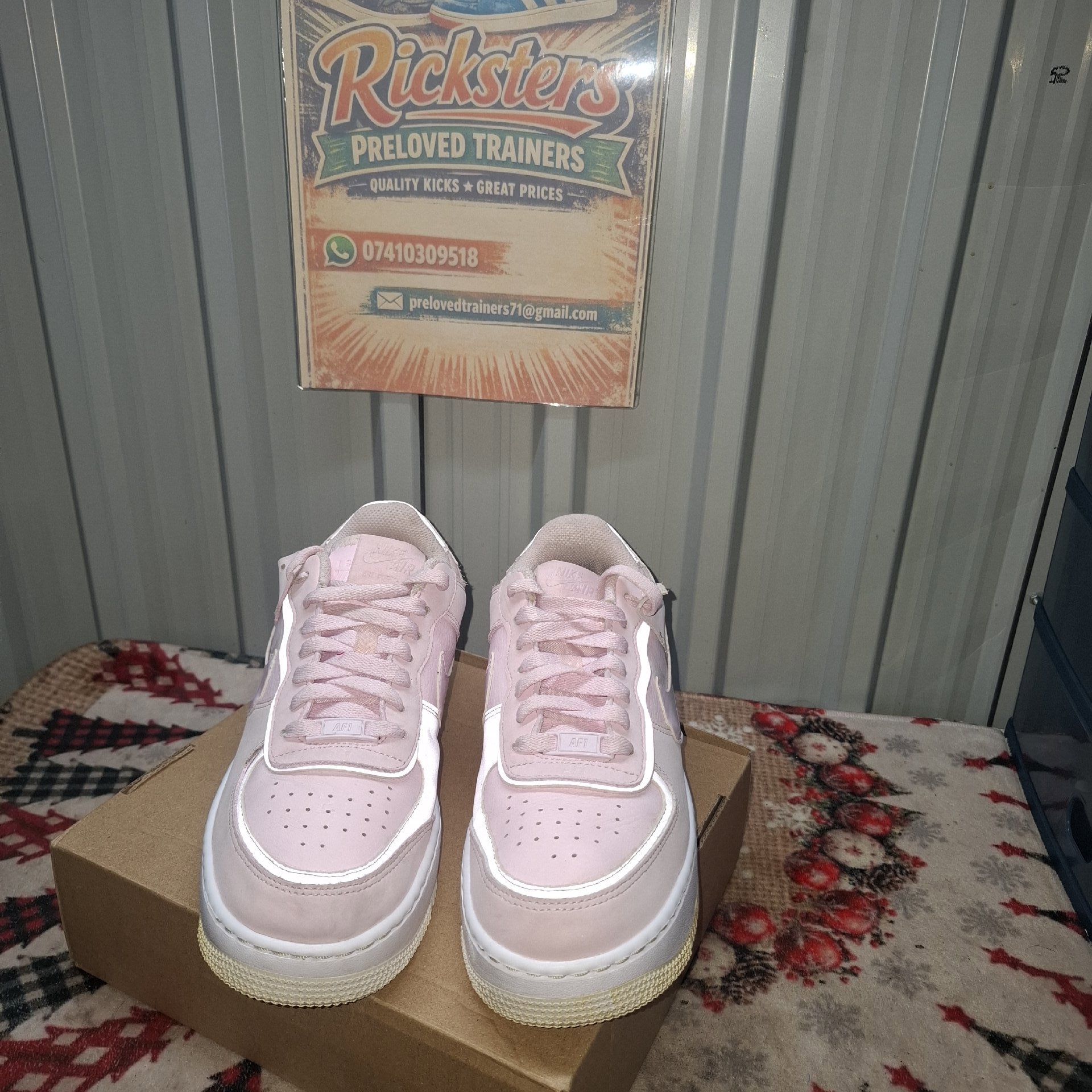 Nike Airforce Pink and White Trainers, Nike, 6, Excellent condition — preloved on SilentSale®