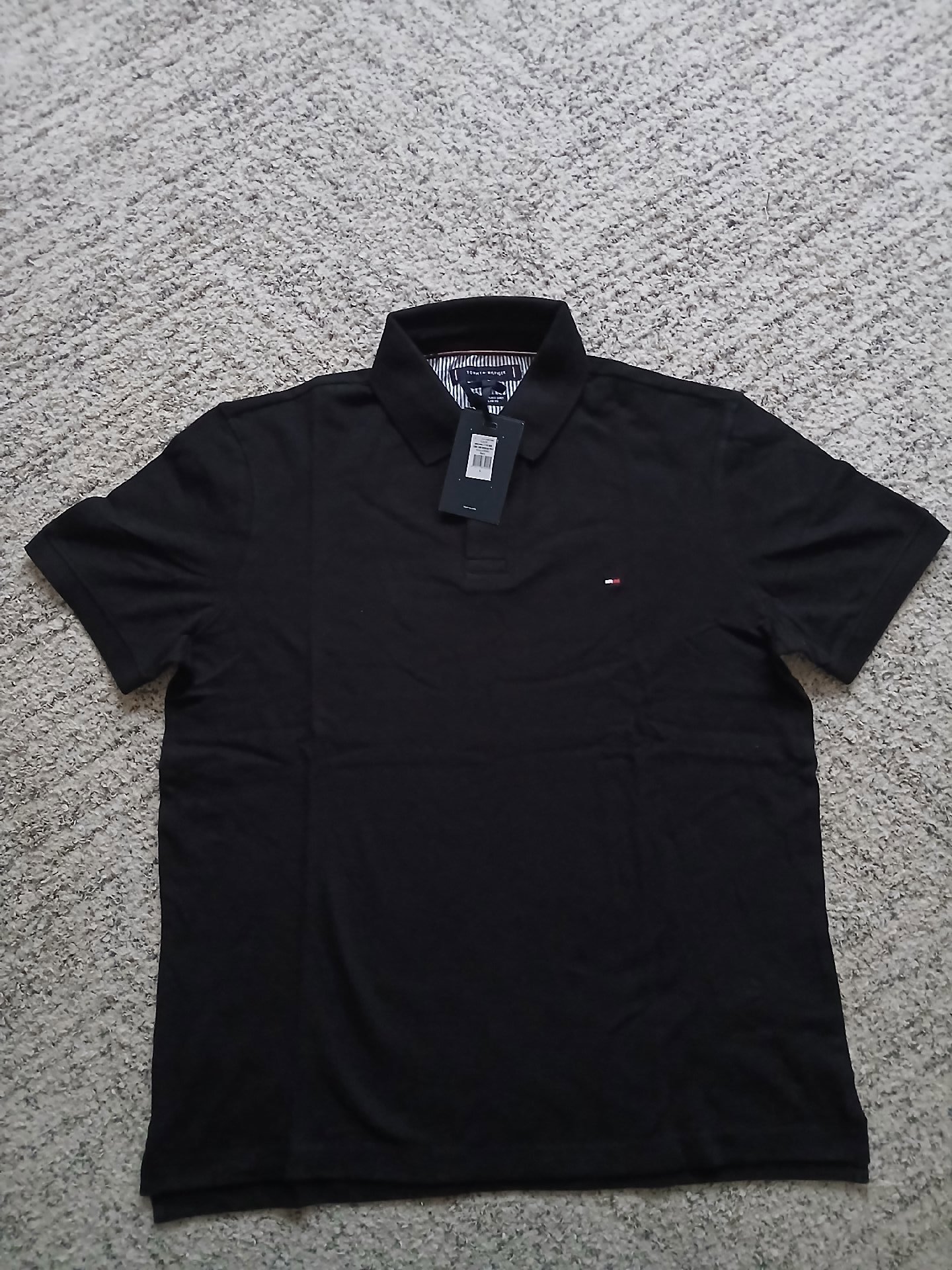 Tommy hilfiger mens polo shirt black size large new with tags, Tommy Hilfiger, L, New condition — preloved on SilentSale®