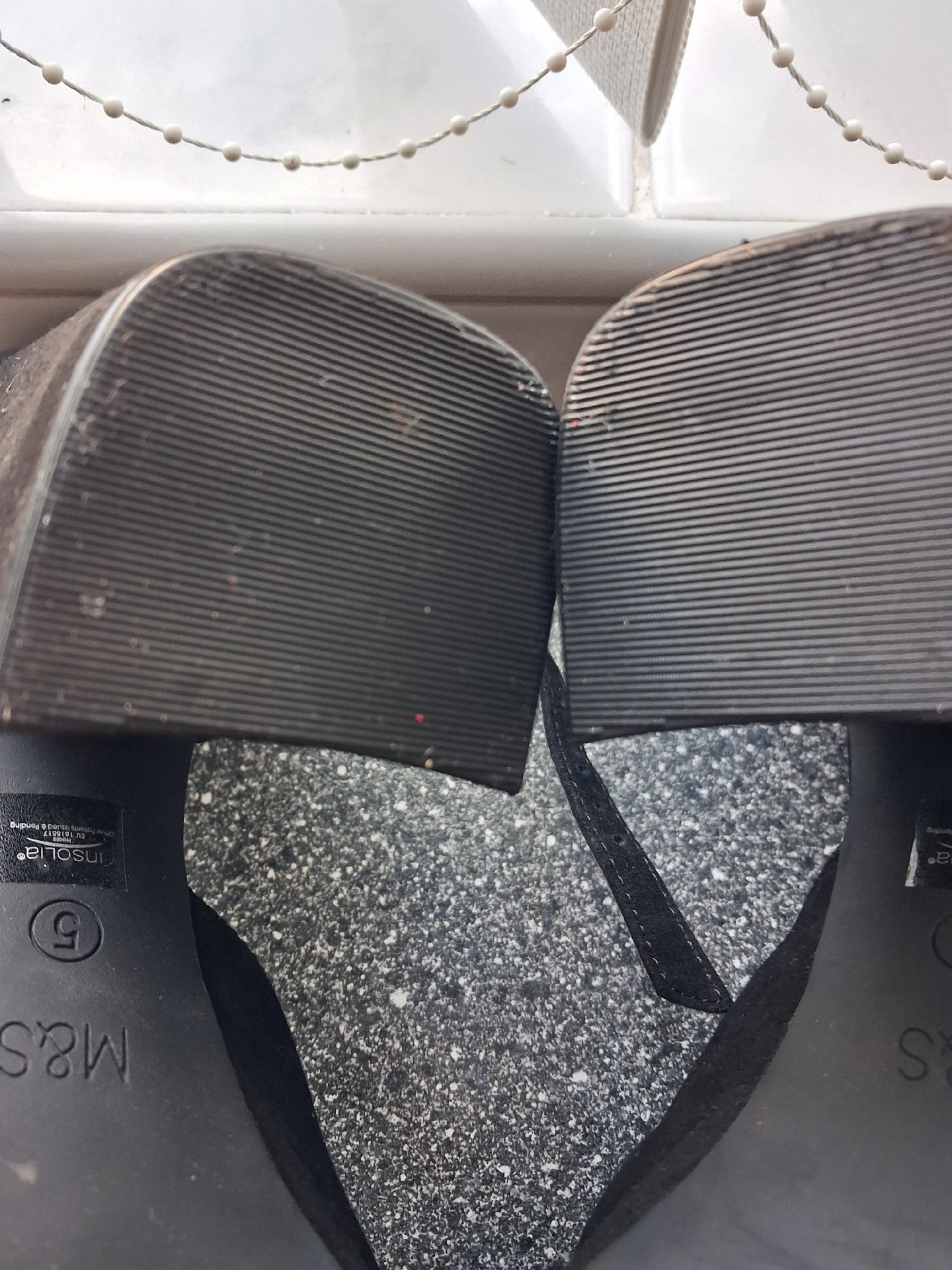 M&S Collection Black Leather Upper Block Heel Shoes – UK 5, M&S Collection, 5, Like New condition — preloved on SilentSale®