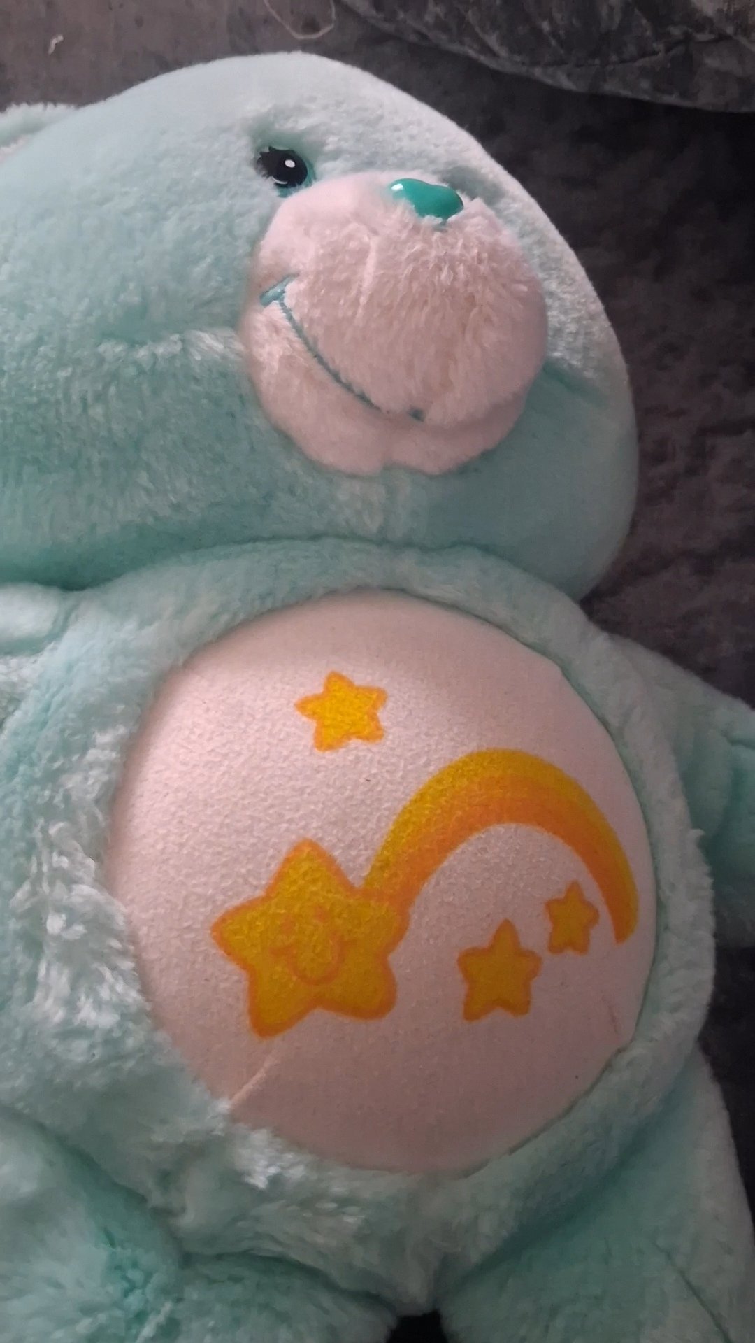 'WISH BEAR' Care Bears Plush Soft Toy Green Bear with Rainbow Heart, Care Bears, One Size, Good condition — preloved on SilentSale®