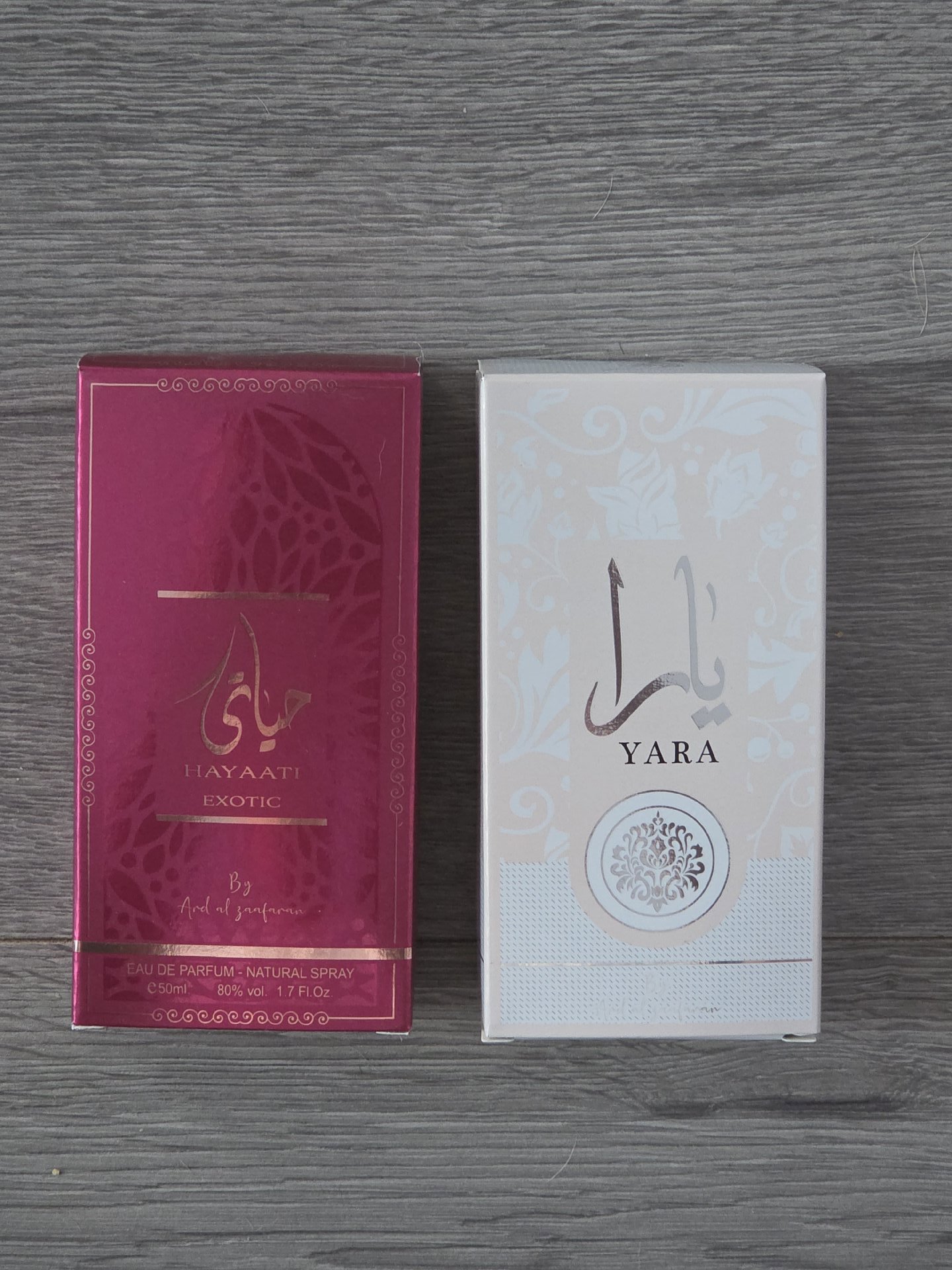 Hayati Exotic & Yara Eau De Parfum Natural Spray 50ml Each, Ard Al Zaafaran, 50ml, New condition — preloved on SilentSale®