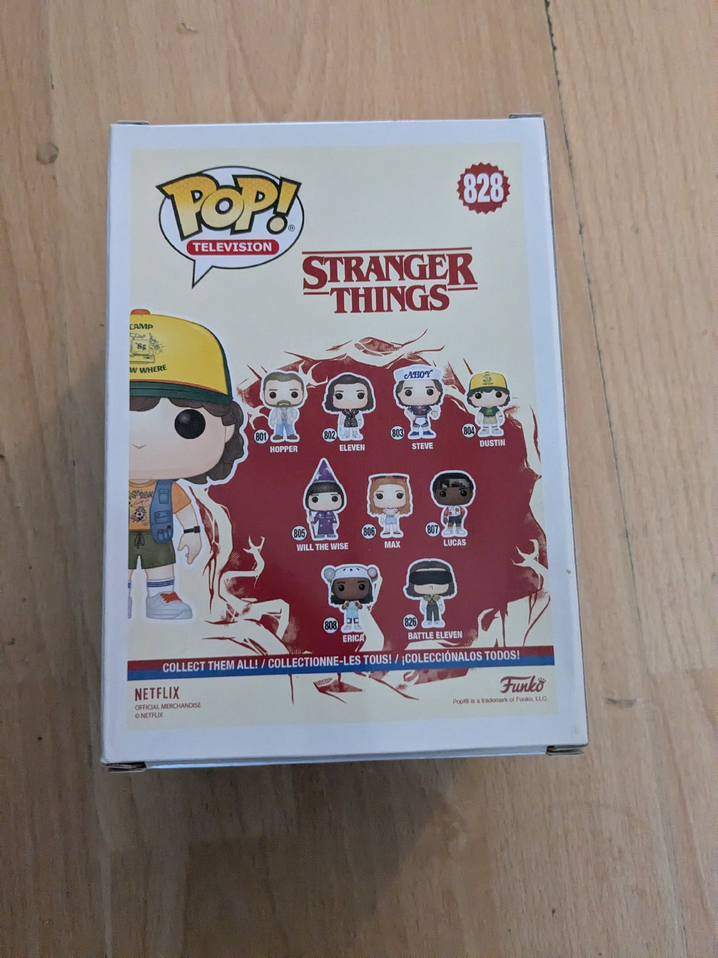 Funko Pop Stranger Things Dustin Vinyl Figure #828 Special Edition, Funko, Small, New condition — preloved on SilentSale®