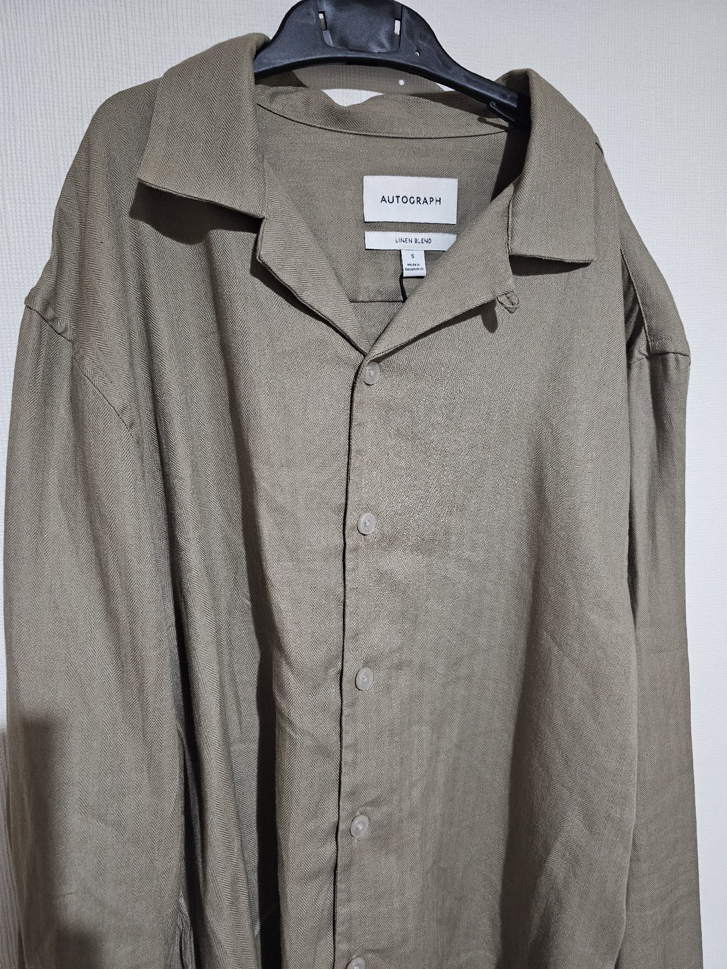 Linen Blend Shirt Beige Size S, Unbranded, S, New condition — preloved on SilentSale®