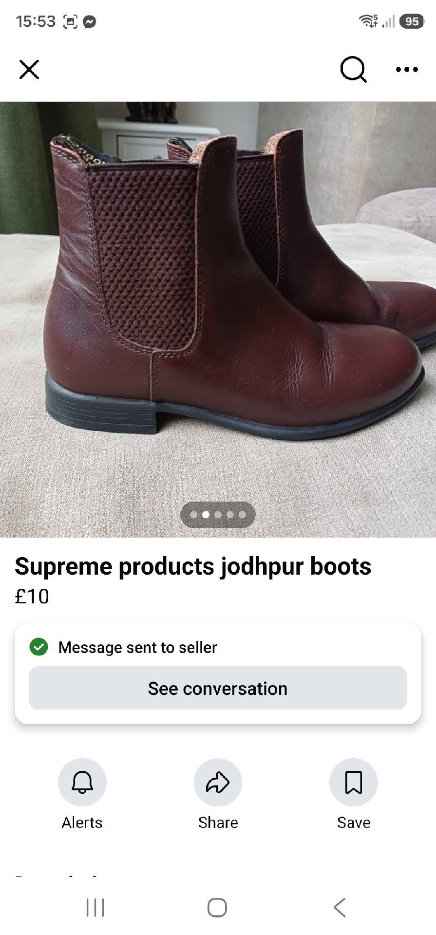Supreme Products Brown Jodhpur Boots, Unbranded, 13, Good condition — preloved on SilentSale®