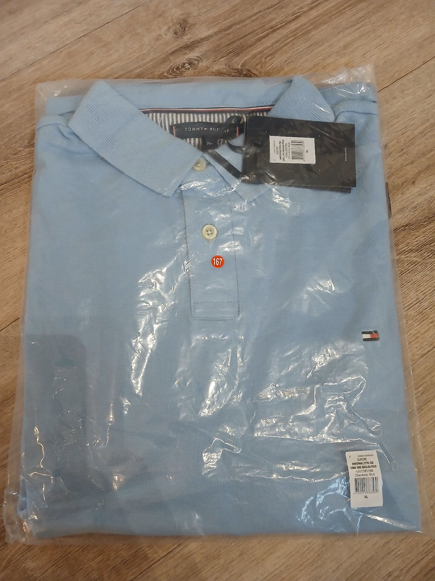 Tommy hilfiger Polo shirt , Sky blue , Size XL , Tommy Hilfiger, XL, New condition — preloved on SilentSale®
