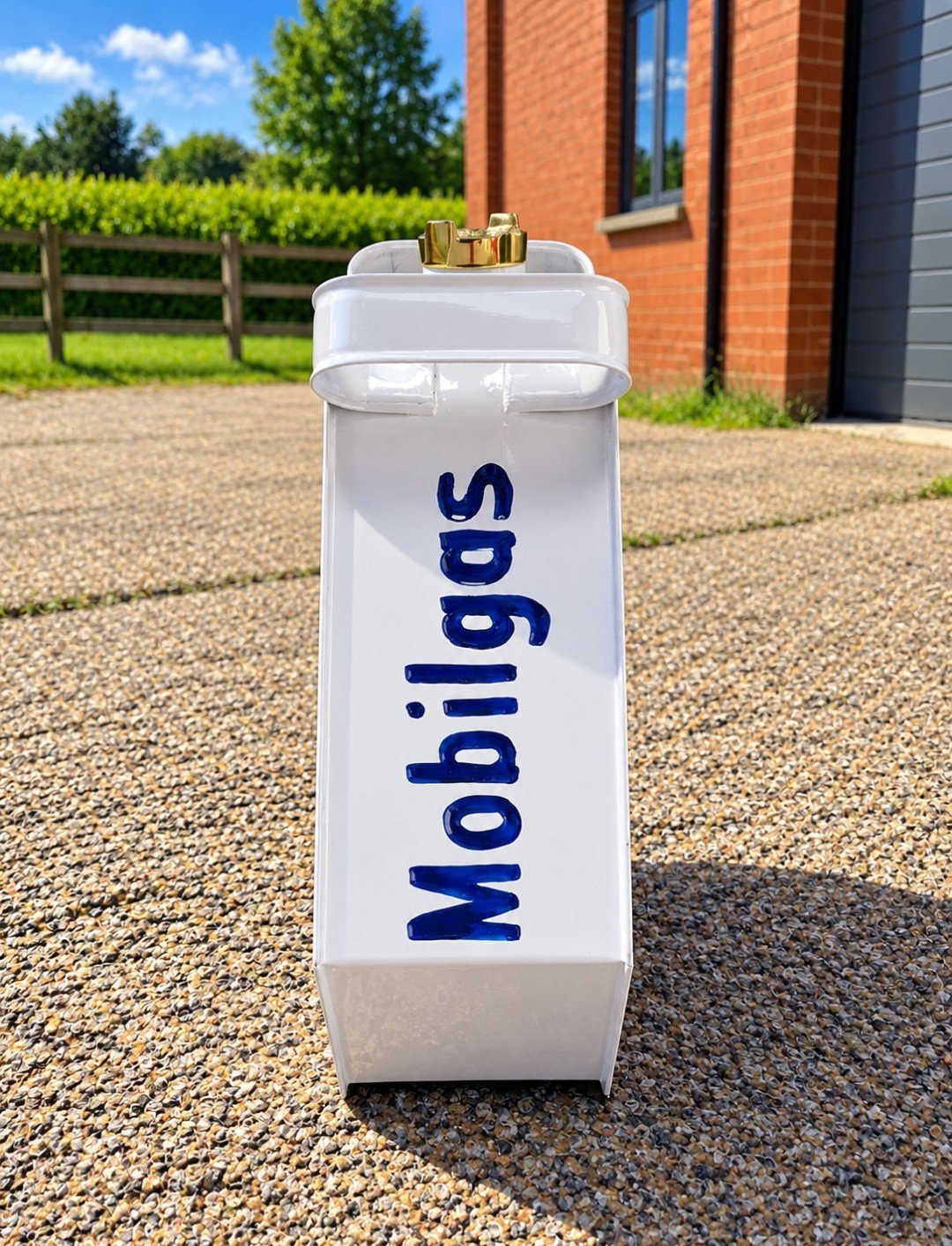 New Reproduction Hexagon Mobilgas Metal Petrol Can – Garage, Mancave Decor, Mobilgas, Large, New condition — preloved on SilentSale®