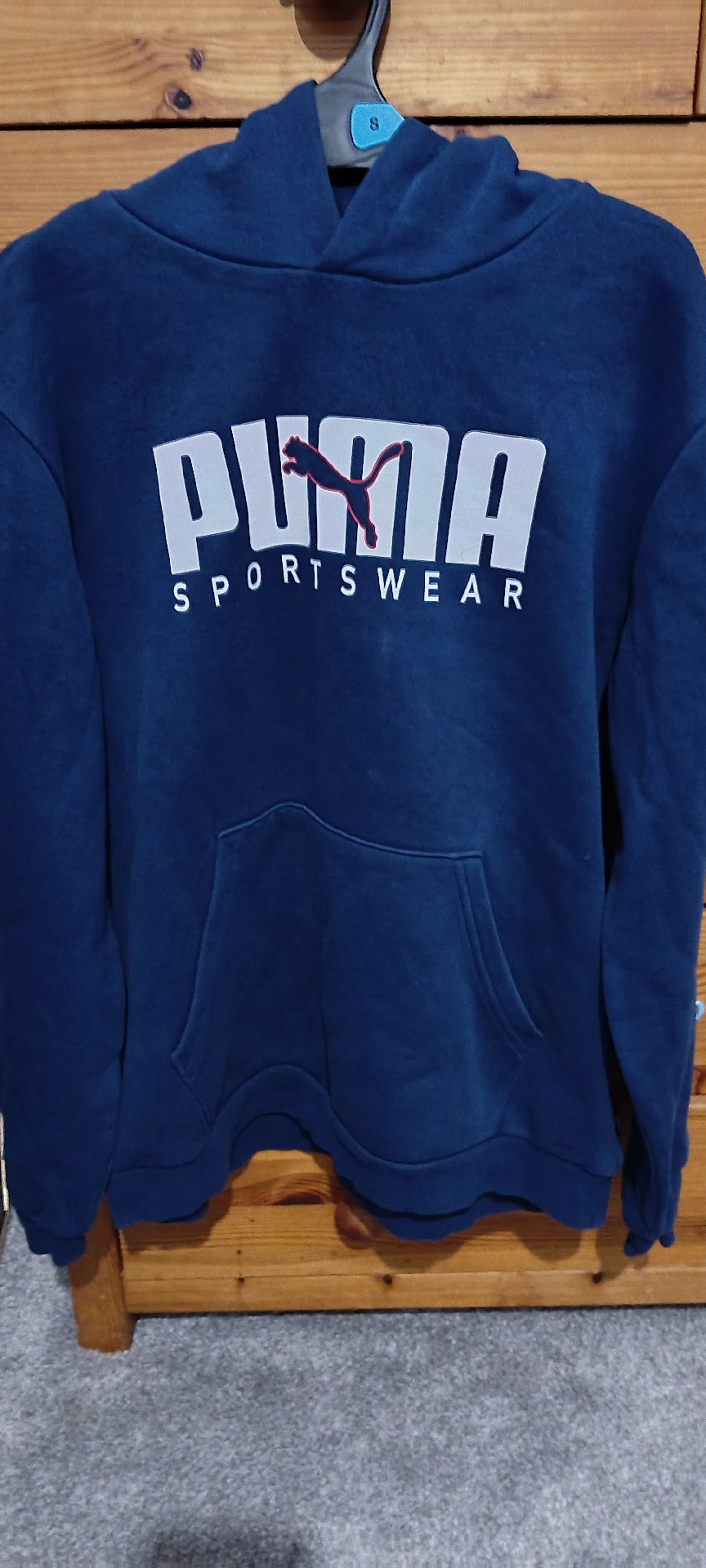 Puma Navy Sportswear Hoodie – UK 15-16 Y XL, Puma, 15-16 years, Excellent condition — preloved on SilentSale®