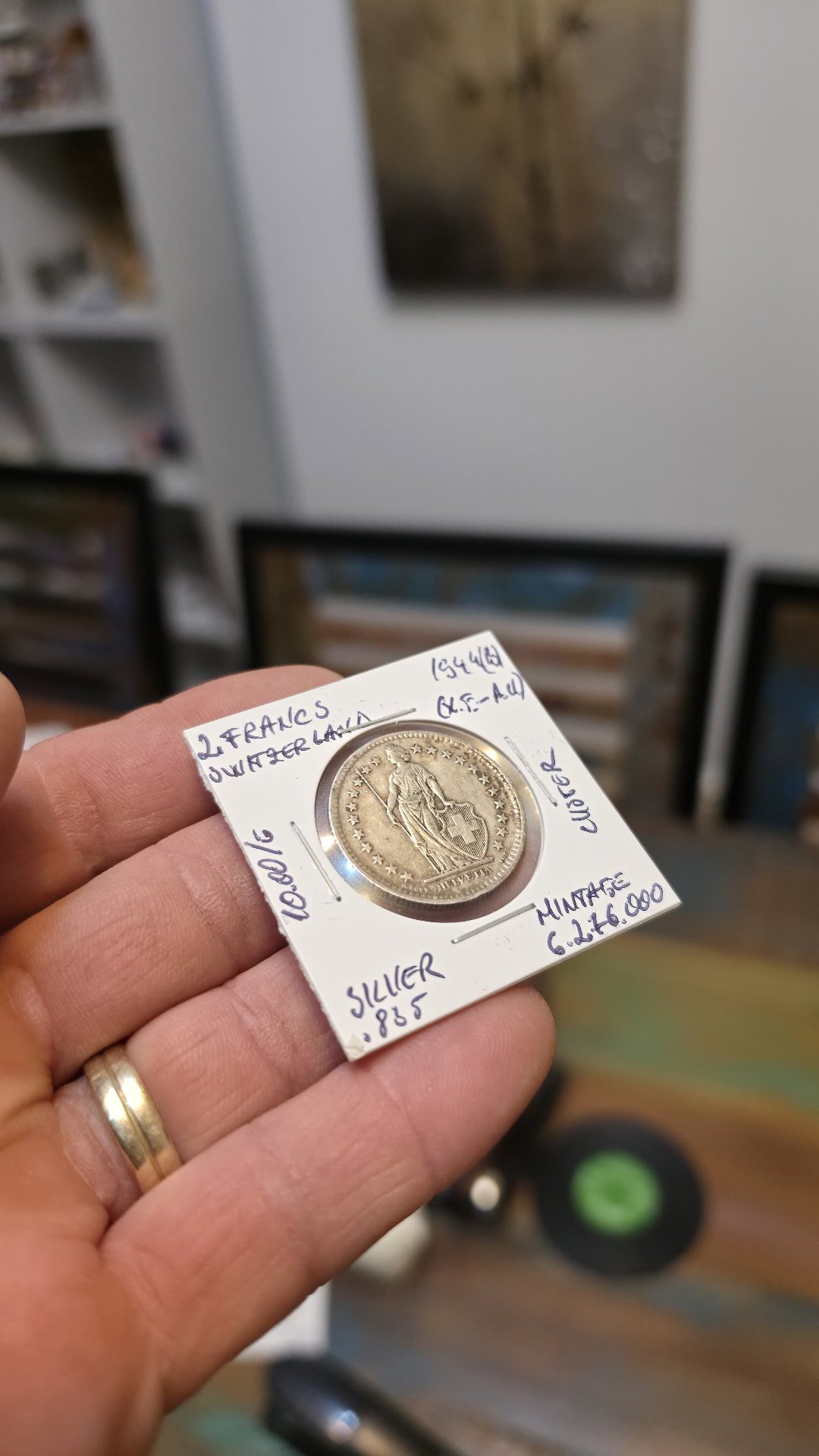 Lot Of 2 Switzerland Silver835 2 Francs 1948 And 1944 In XF /AU Condition, Unbranded, One Size, Like New condition — preloved on SilentSale®