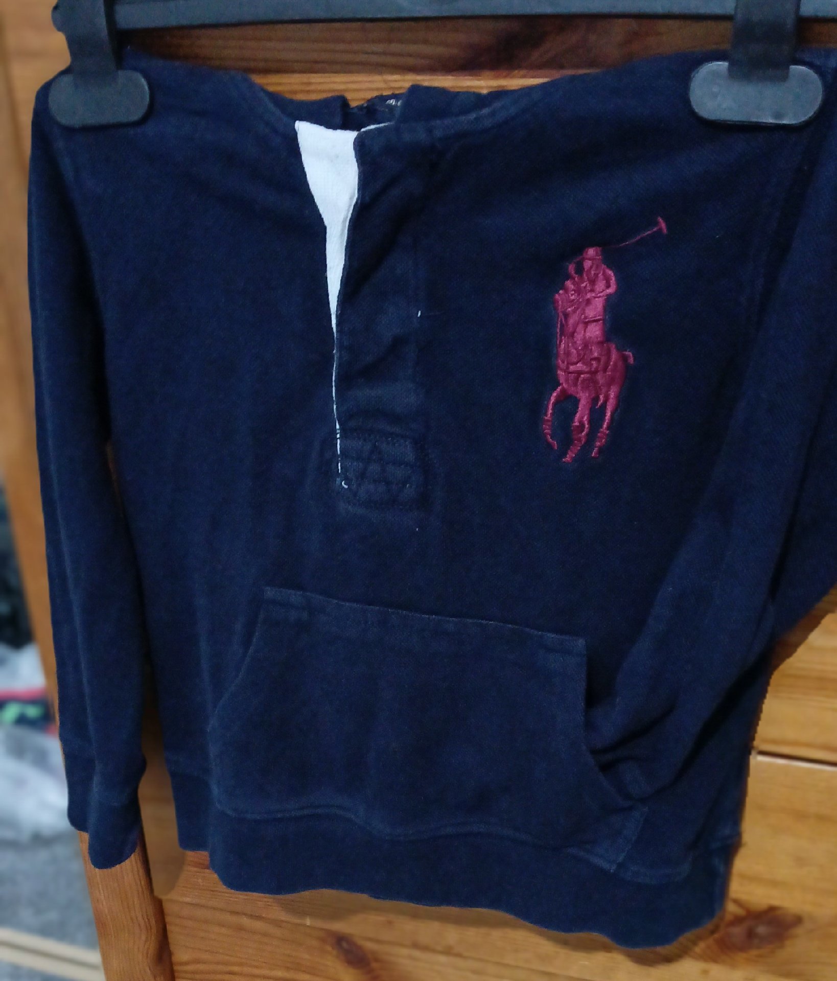 Polo Ralph Lauren Navy Blue Polo Shirt – Size 3/37, Polo Ralph Lauren, 3/37, Good condition — preloved on SilentSale®