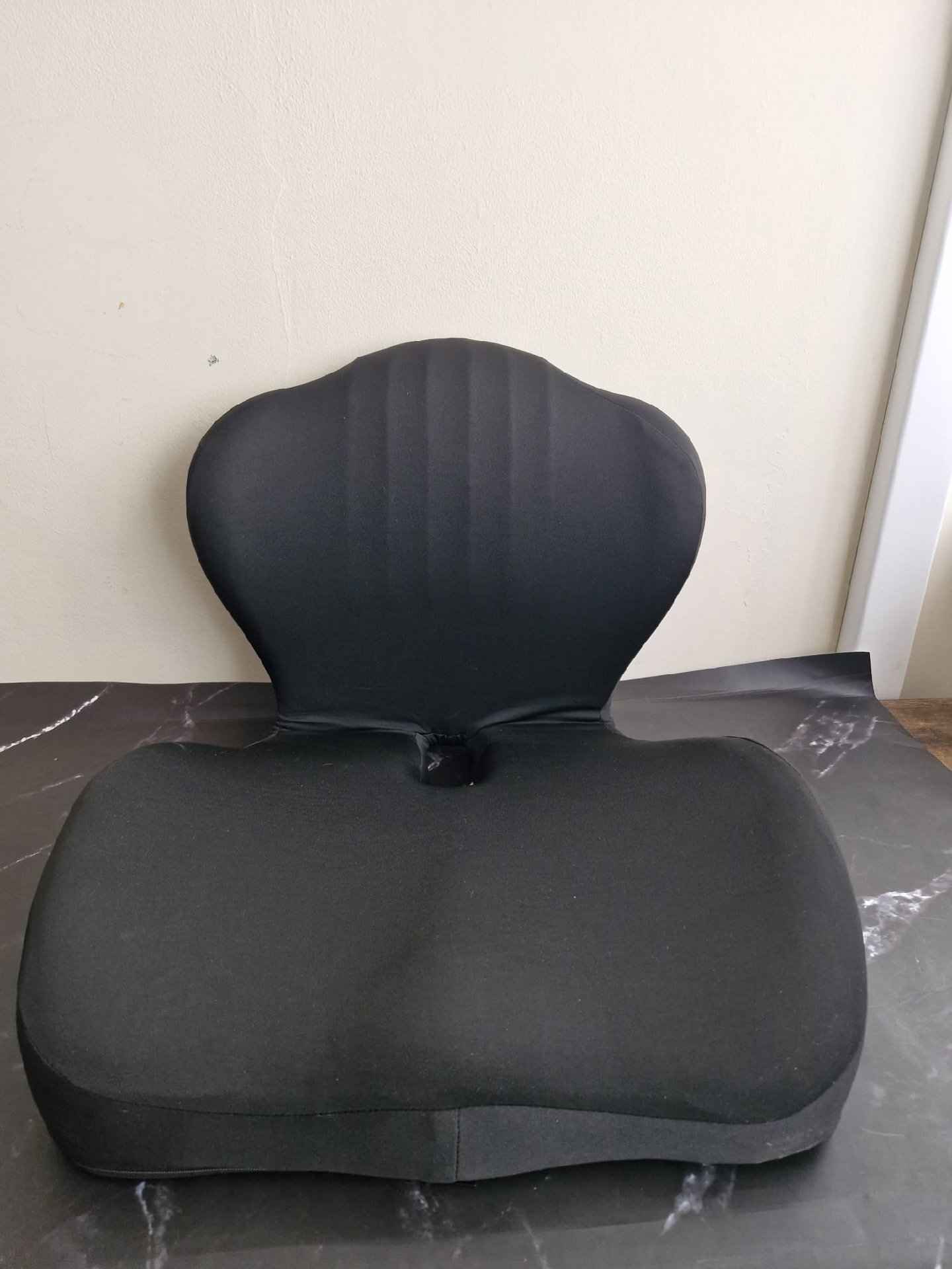 Black Orthopaedic Memory Foam Seat Cushion with Back Support, Unbranded, Large, Excellent condition — preloved on SilentSale®