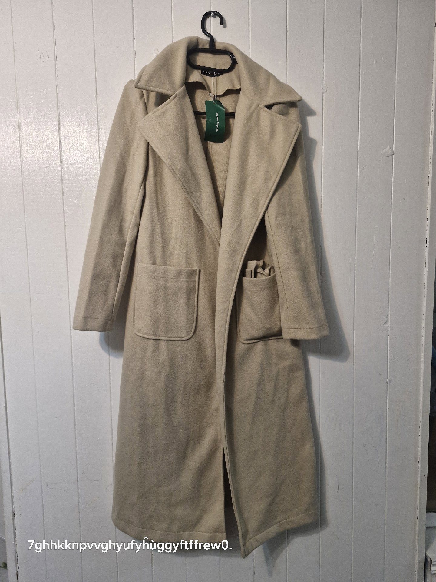 Shein Beige Long Coat Size UK 6 EU 34 US 2, Shein, 6, New condition — preloved on SilentSale®