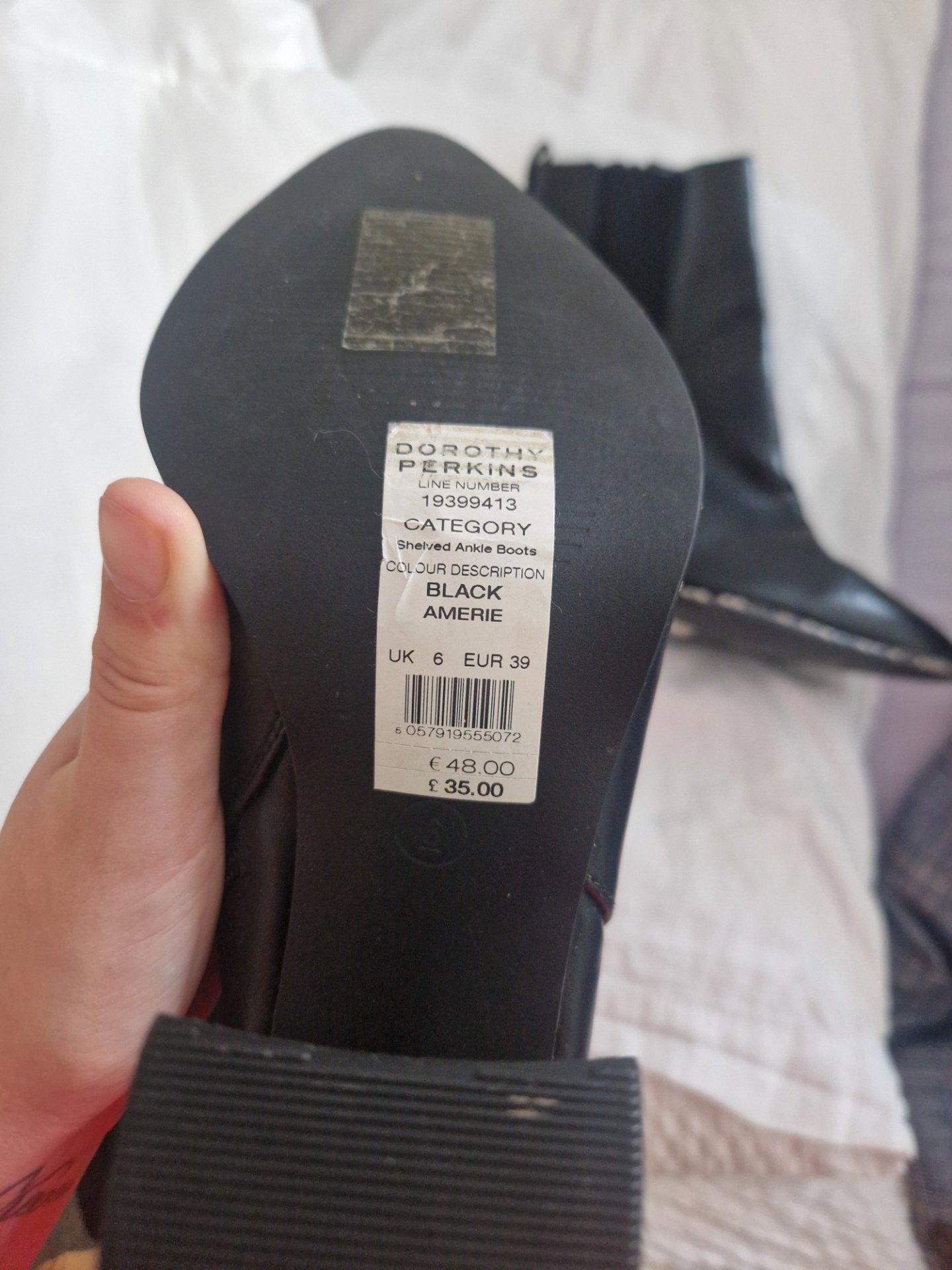 Ankle boots , Dorothy Perkins, 6, Like New condition — preloved on SilentSale®