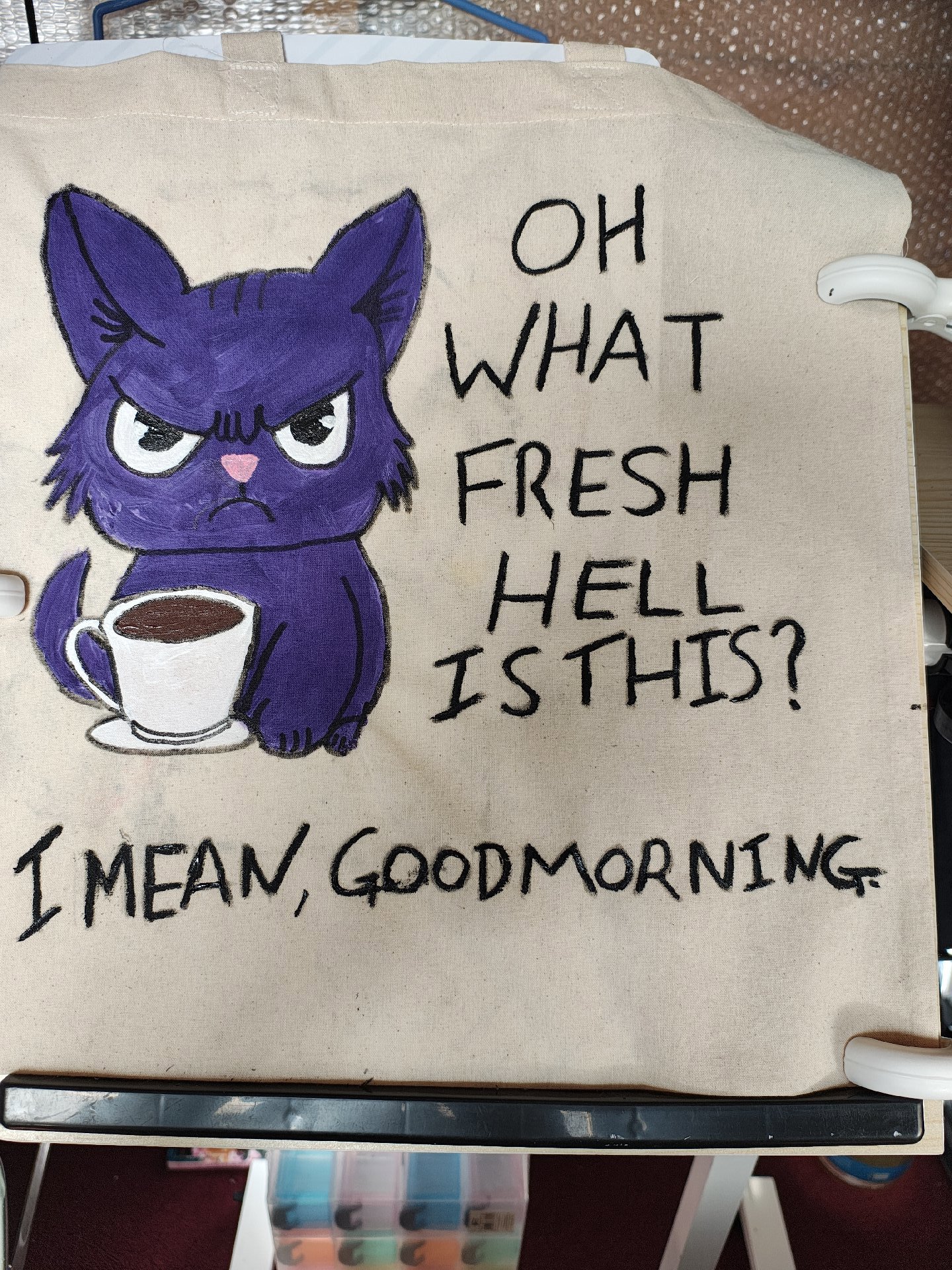 Hand painted tote bags , Unbranded, Tote, New condition — preloved on SilentSale®