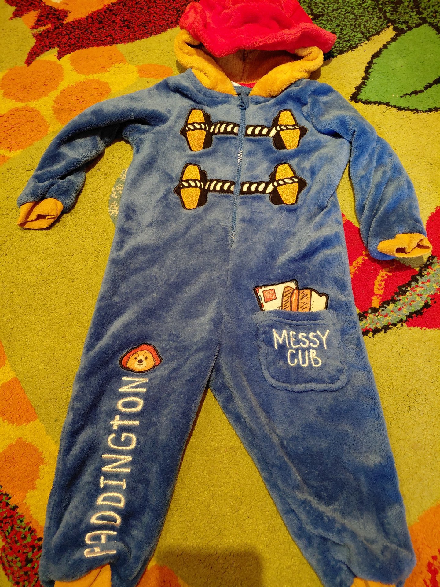 Paddington Blue Hooded Fleece Onesie for Kids, Unbranded, 2-3 years, Excellent condition — preloved on SilentSale®