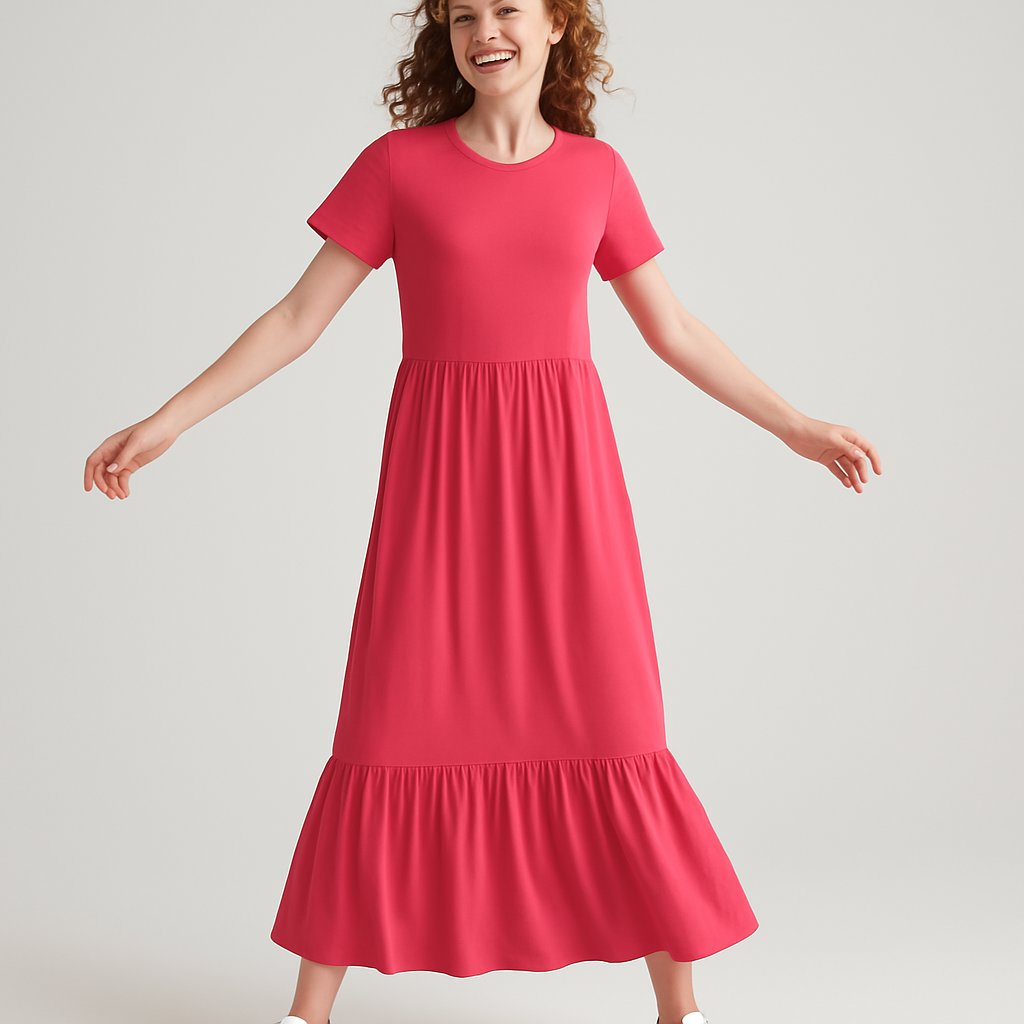 Simply Be Coral Midi Dress – Size 12, Simply Be, 12, New condition — preloved on SilentSale®