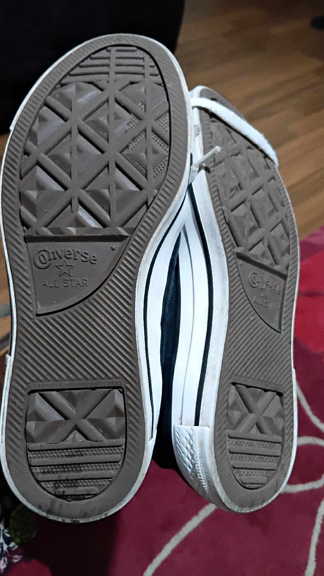 Converse Navy Canvas Chuck Taylor All Star High Top Trainers, Converse, 5, Good condition — preloved on SilentSale®
