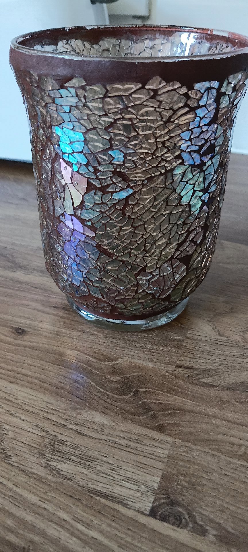 Decorative Mosaic Glass Vase, Unbranded, 15cm height, Excellent condition — preloved on SilentSale®