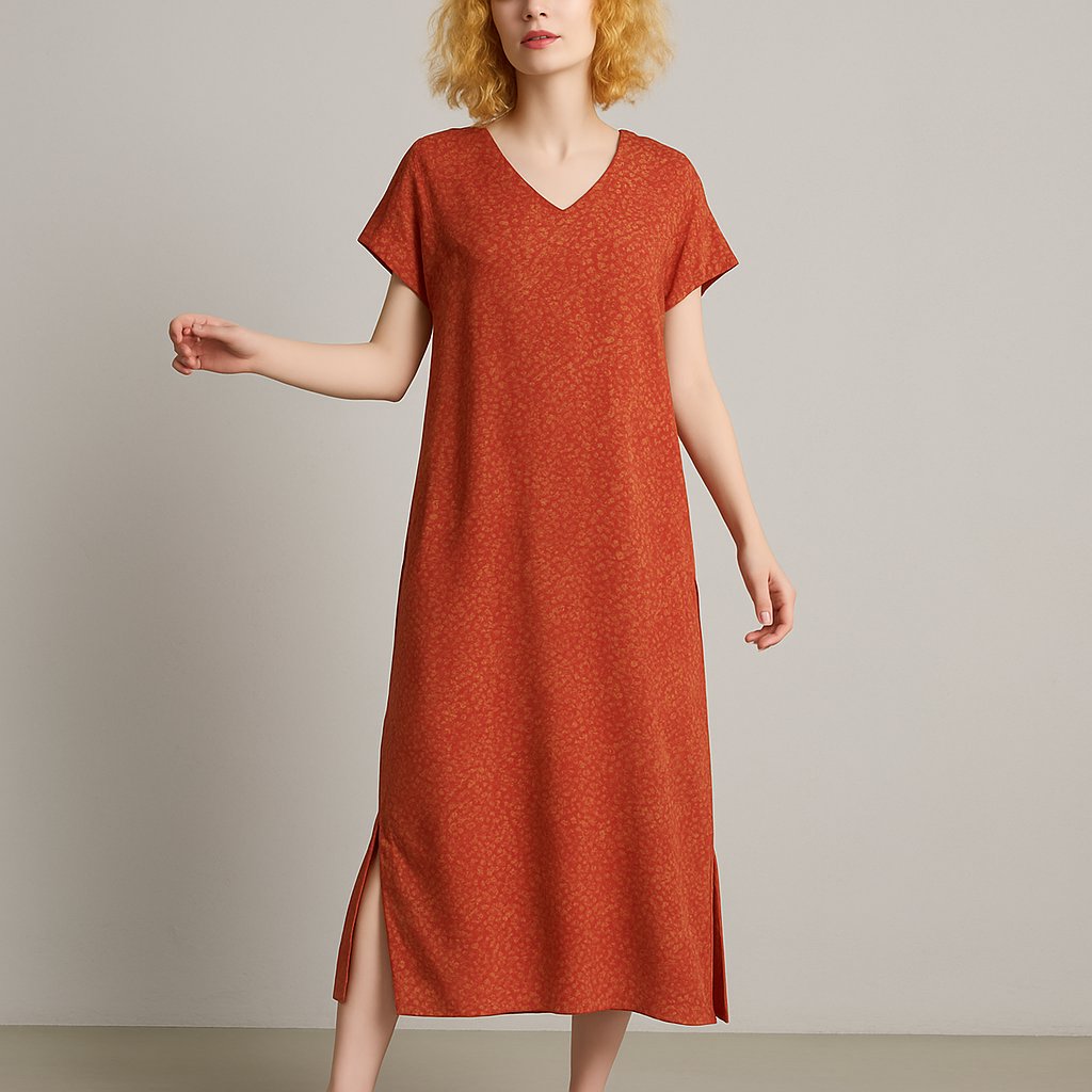JD Williams Red Midi Dress with Side Slits – Size 8, JD Williams, 8, New condition — preloved on SilentSale®