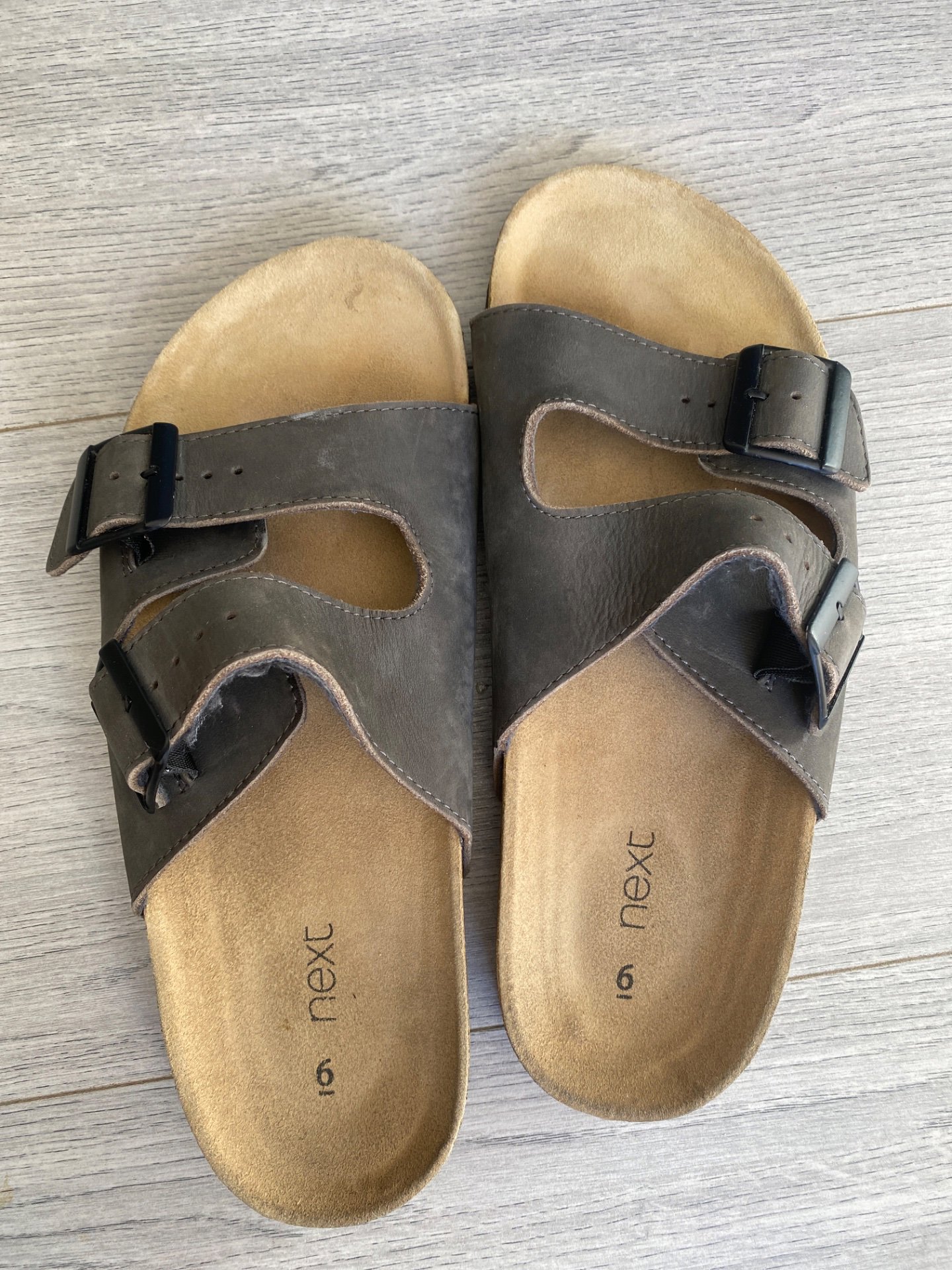 Next Brown Double Buckle Sandals – UK 6, Next, 6, Good condition — preloved on SilentSale®