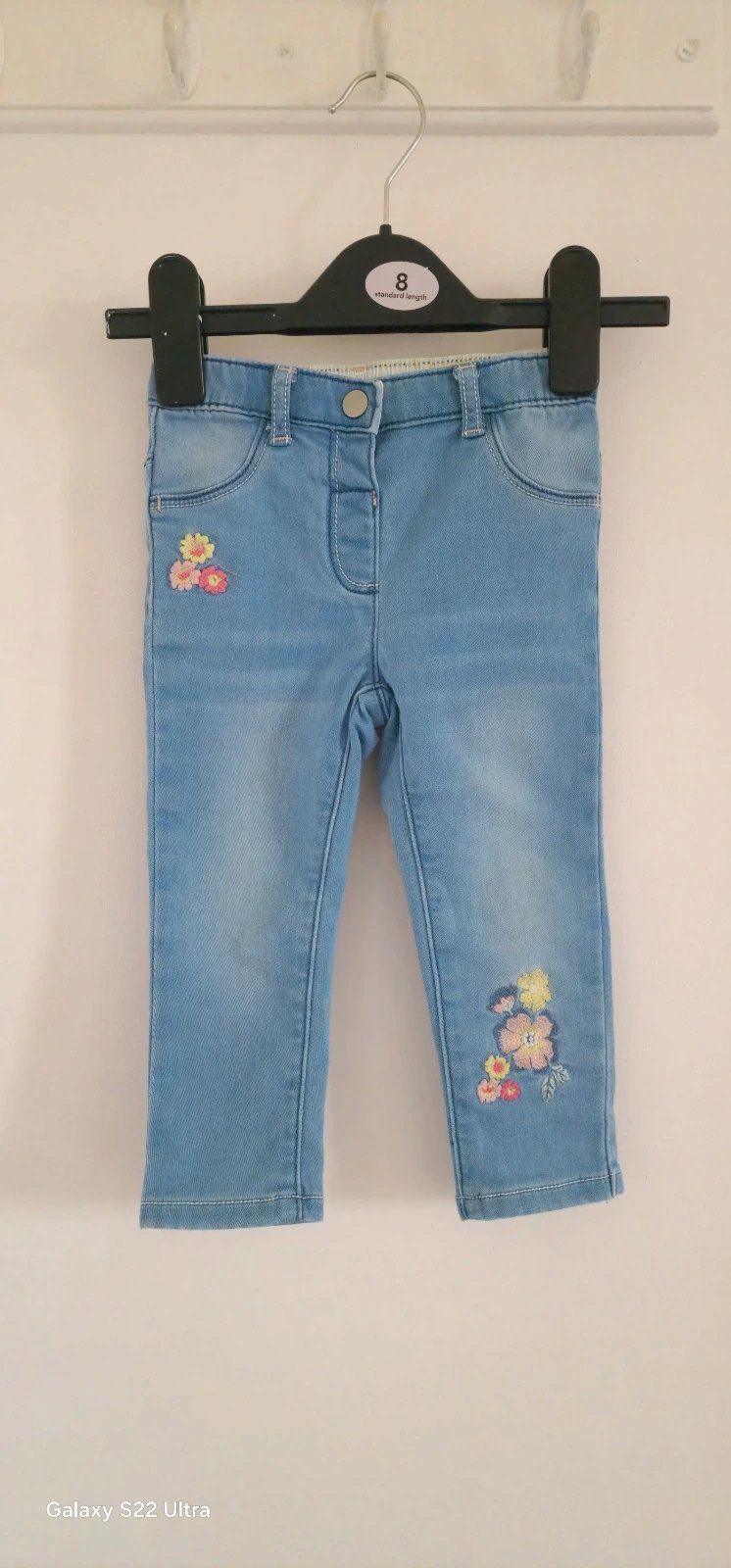 Girls jeans, Nutmeg, 9-12 months / 74 cm, Excellent condition — preloved on SilentSale®