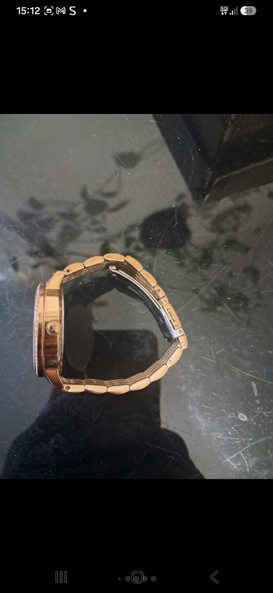 Michael Kors Rose Gold Tone Crystal Logo Bracelet Watch, Michael Kors, One Size, Excellent condition — preloved on SilentSale®