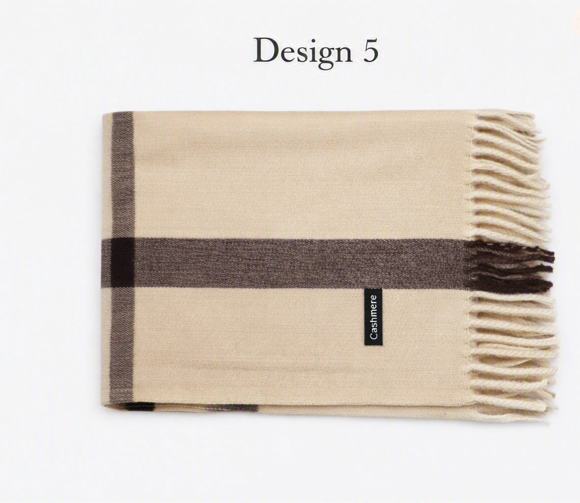 Cashmere Patterned Scarf with Fringe Edges, Unbranded, One Size, New condition — preloved on SilentSale®