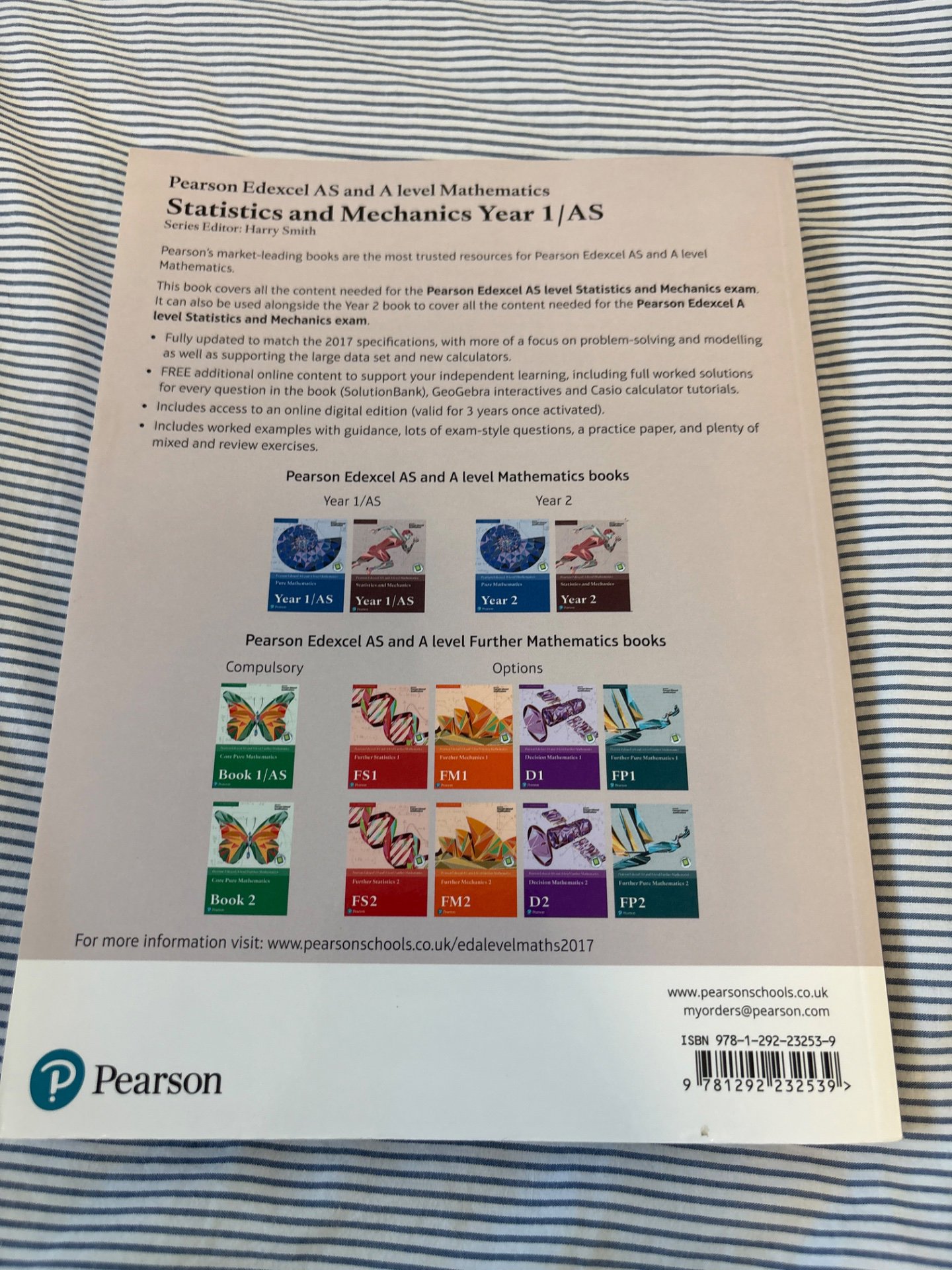 Edexcel Statistics and Mechanics Year 1/AS Textbook, Pearson, One Size, Like New condition — preloved on SilentSale®