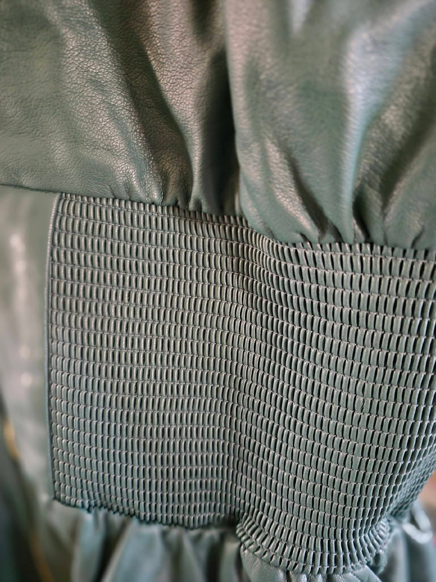 Green Faux Leather Sleeveless Dress with Elastic Waist, Anthropologie, XL, New condition — preloved on SilentSale®