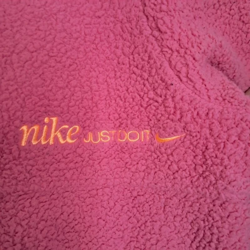Nike Therma-FIT Pink High-Pile Sherpa Fleece Pullover Hoodie XXL, Nike, XXL, Excellent condition — preloved on SilentSale®