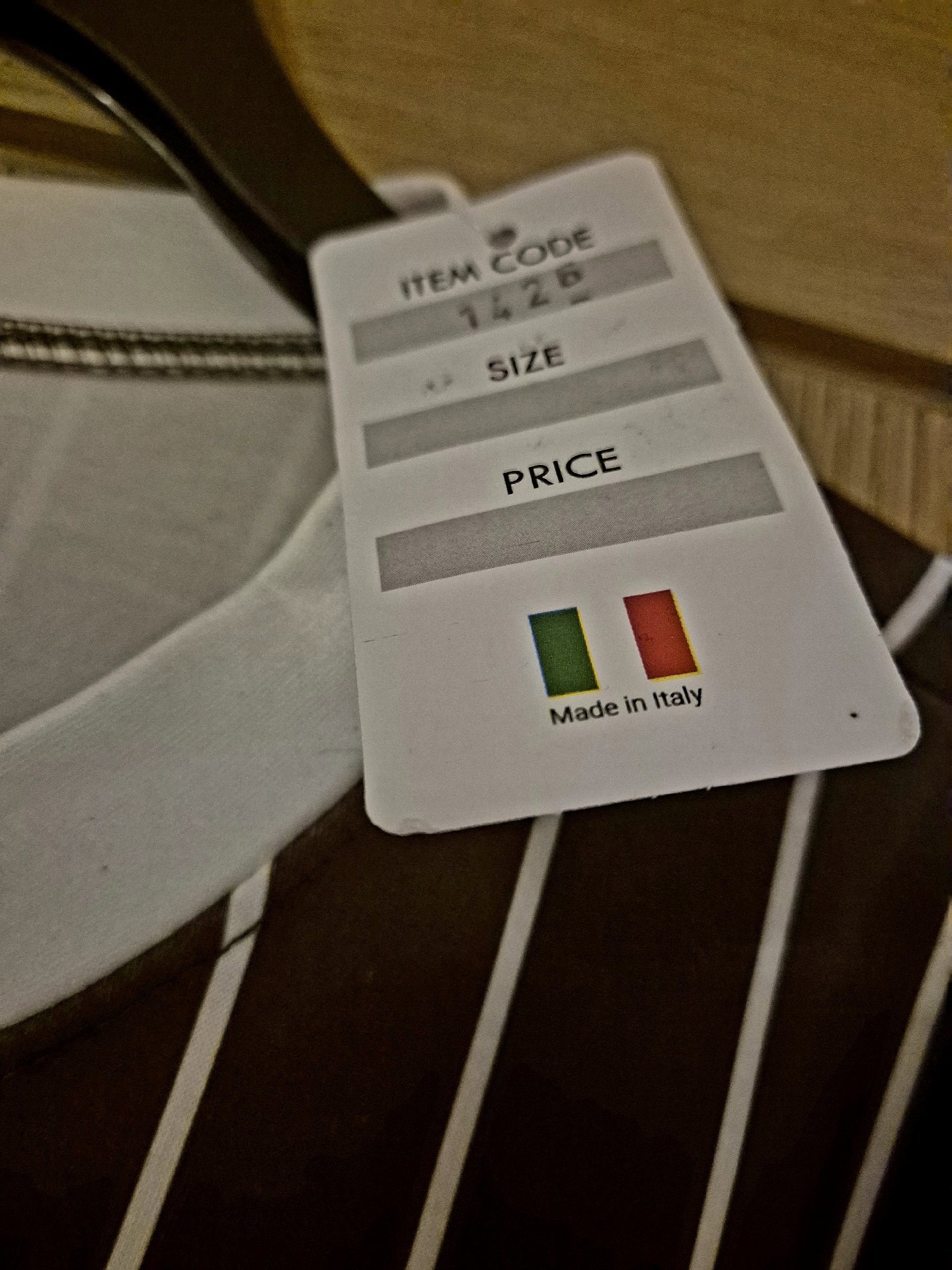 Porte A Porte Fashion Brown Stripe Sports T-Shirt – Size M, Porte A Porte Fashion, M, Excellent condition — preloved on SilentSale®
