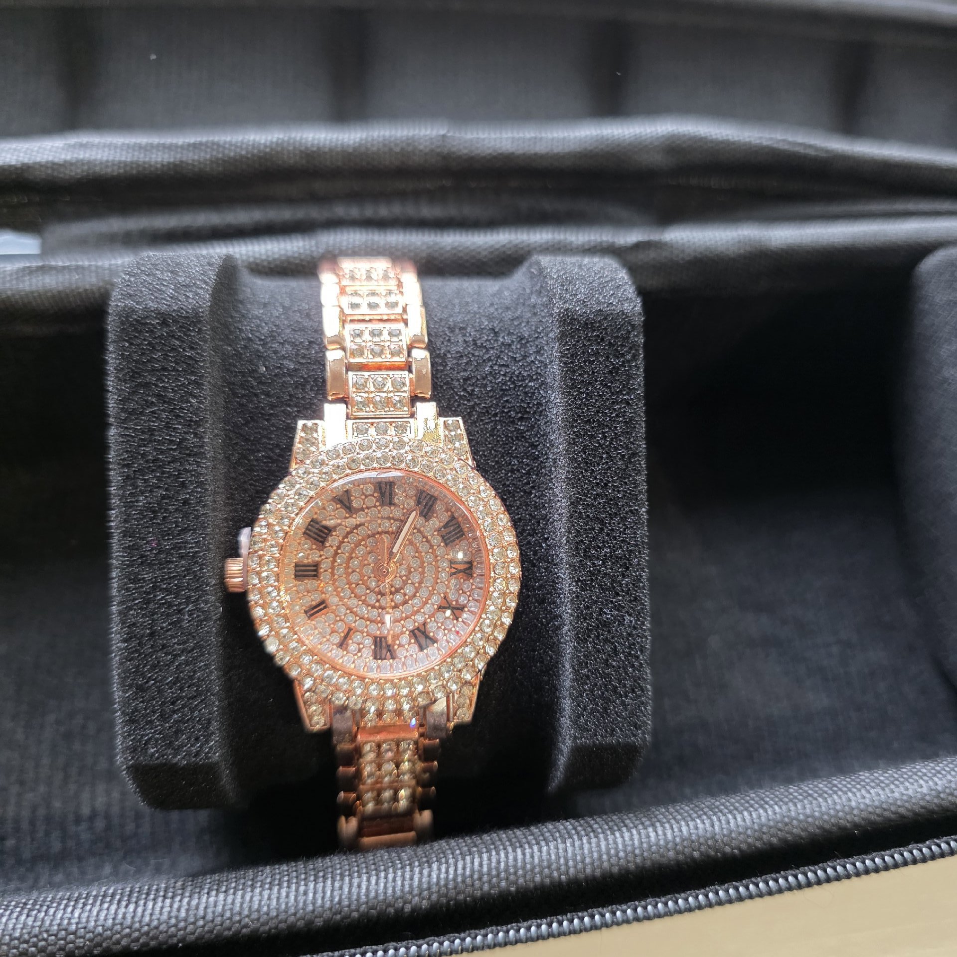 Rose Gold Tone Crystal Set Ladies Wristwatch, Unbranded, One Size, Excellent condition — preloved on SilentSale®