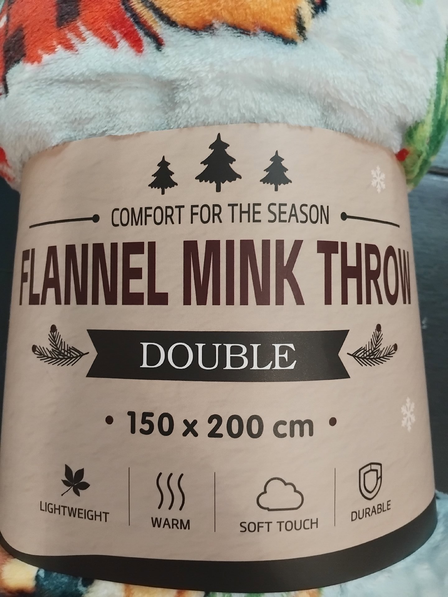 Flannel Mink Double Throw Blanket 150x200 cm highland cow Design christmas Blanket , cotton king, 150 x 200 cm, New condition — preloved on SilentSale®