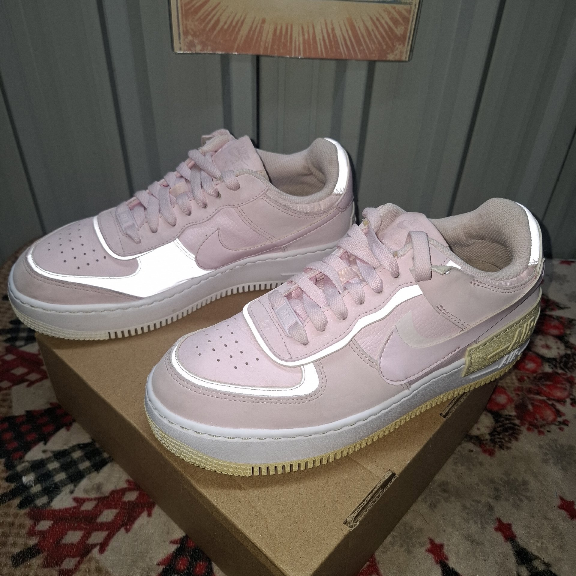 Nike Airforce Pink and White Trainers, Nike, 6, Excellent condition — preloved on SilentSale®