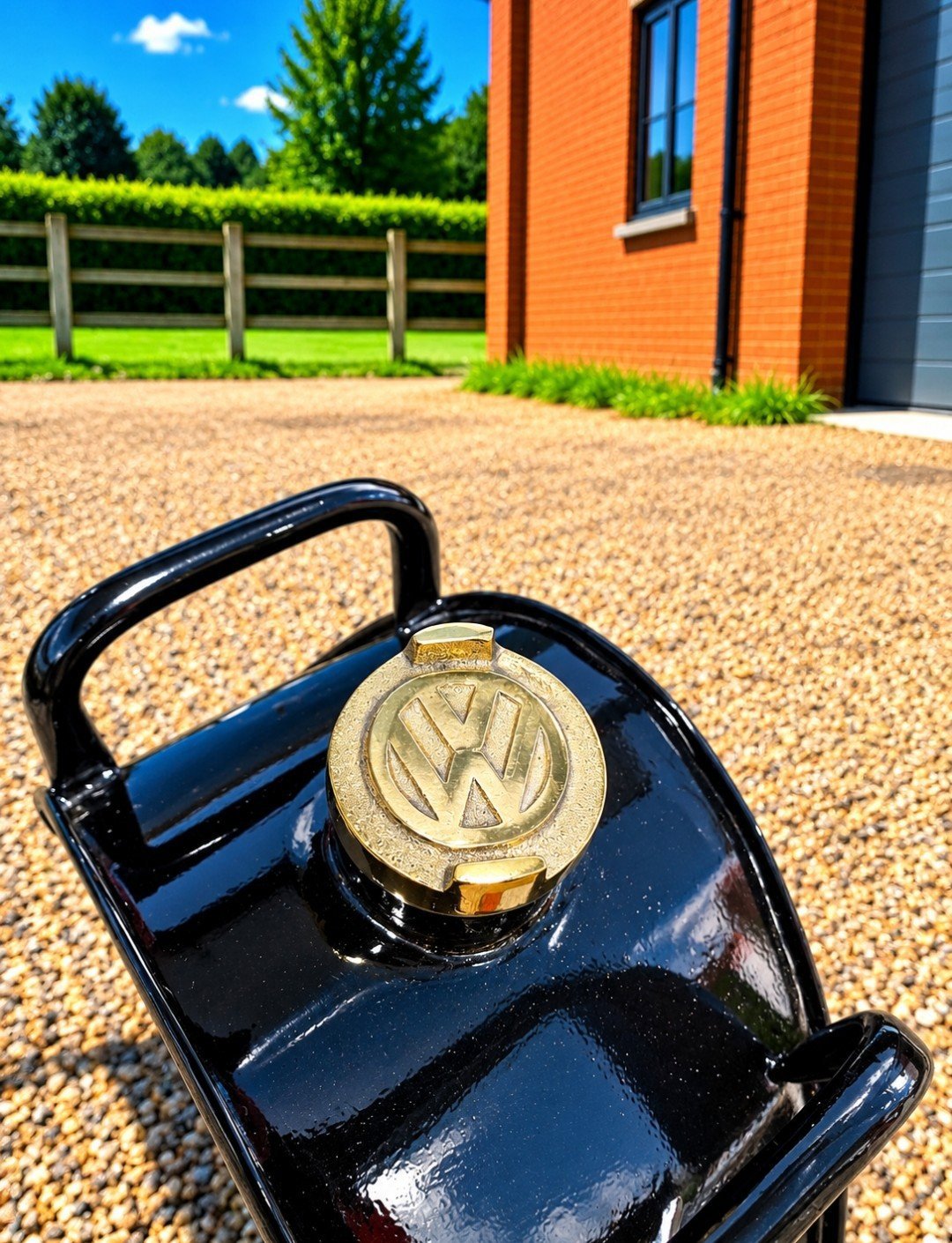 VW Spilt Screen Metal Black/White Petrol Can , Volkswagen, Medium, New condition — preloved on SilentSale®